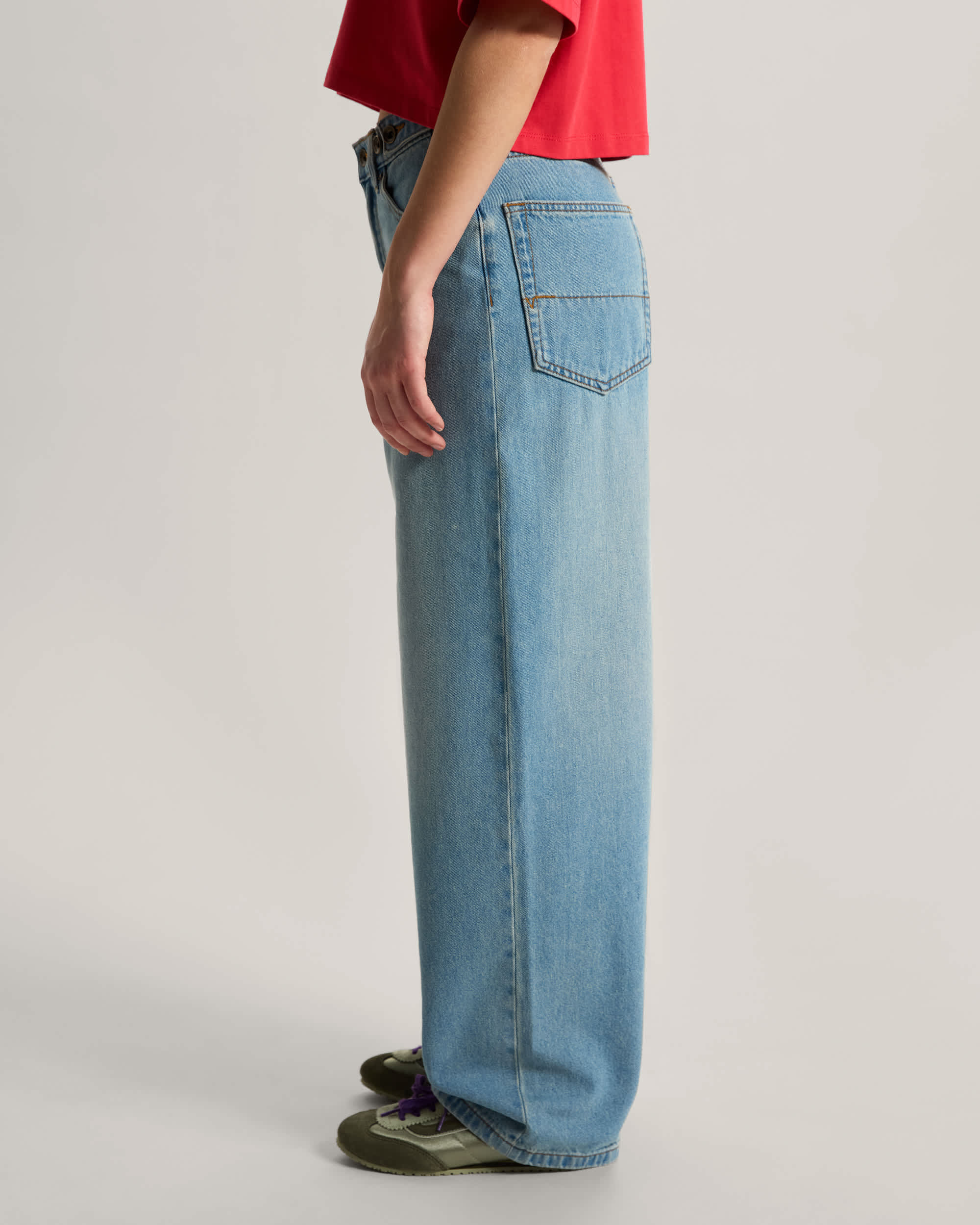 Pantalon Cinched Check5 Baggy VANS Bleu ALT5