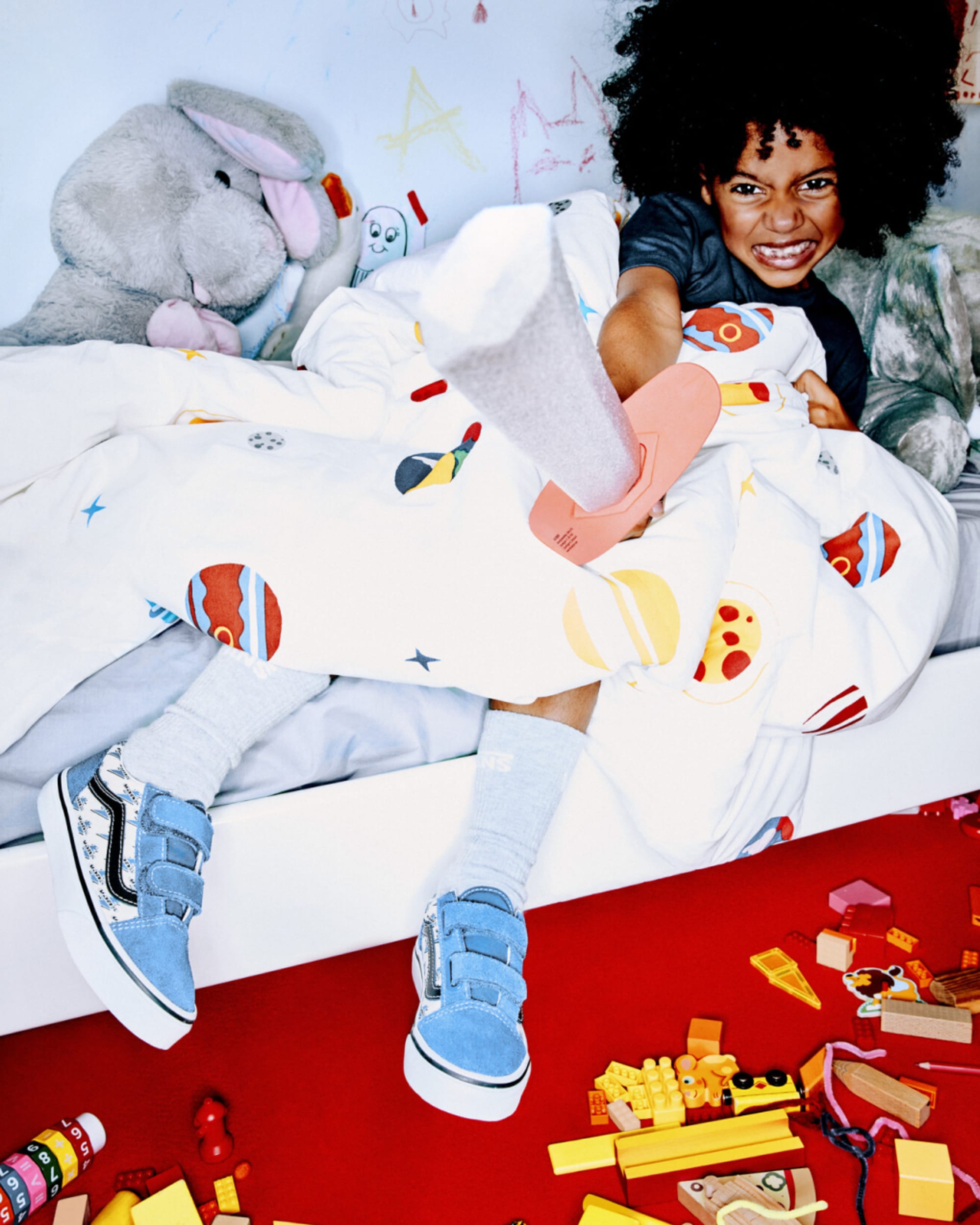 Old Skool V Kinderschoenen 48 jaar VANS Blauw ALT1