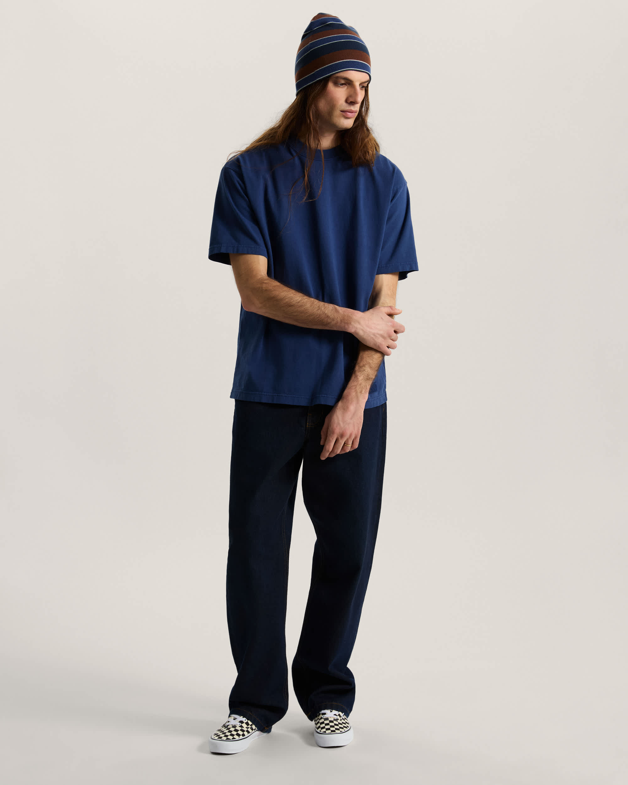 Premium Loose Fit Tee voor kleine kinderen VANS Blauw ALT4