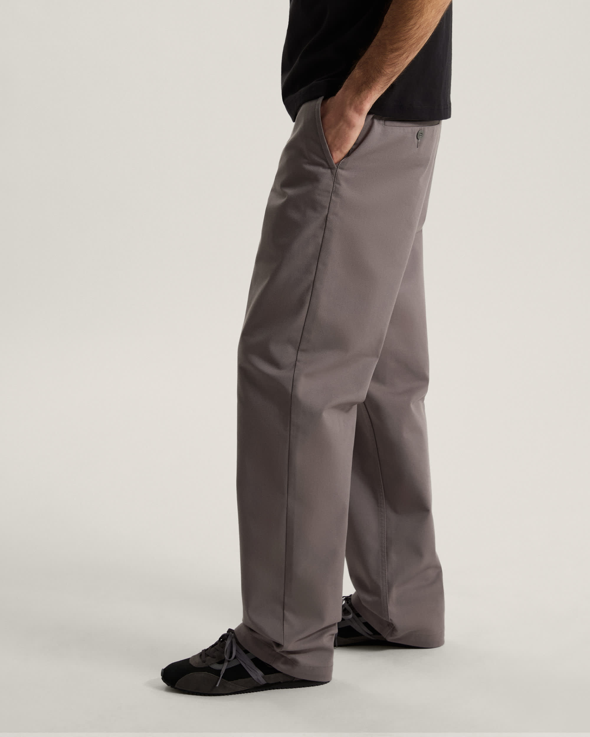 Spodnie Authentic Chino Straight VANS Szary ALT4