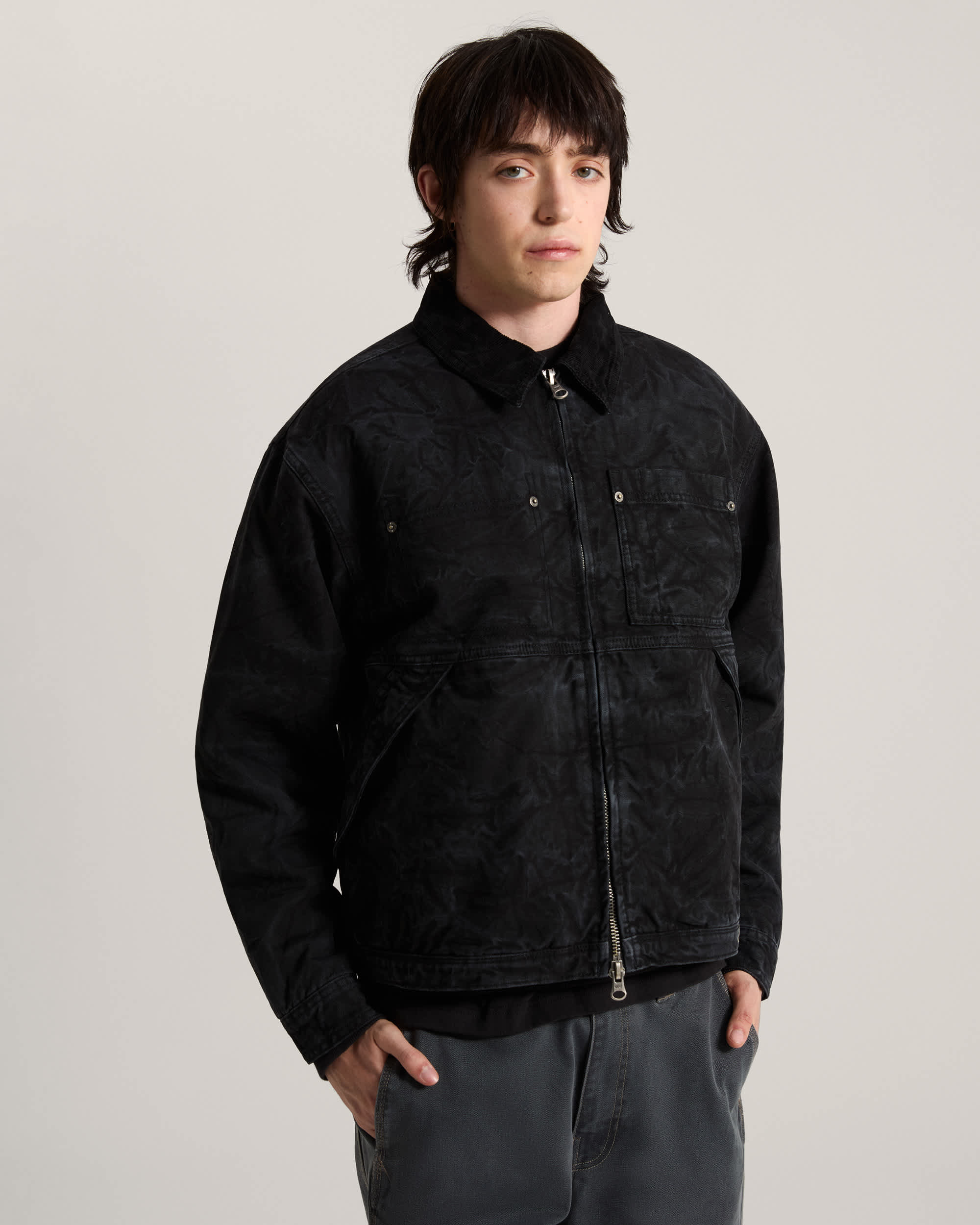 Nico Chore Canvas Jacket Black VANS Black ALT2