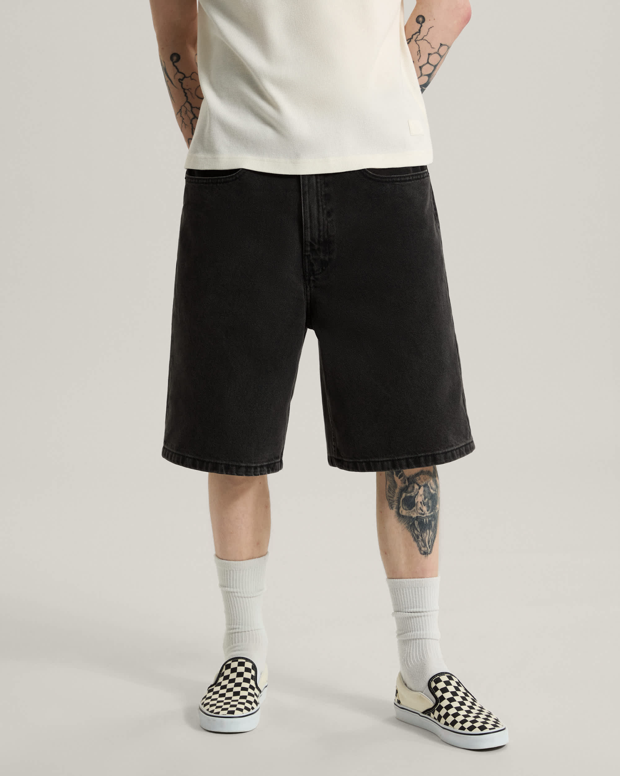 Short en jean Check5 Baggy VANS Noir ALT2