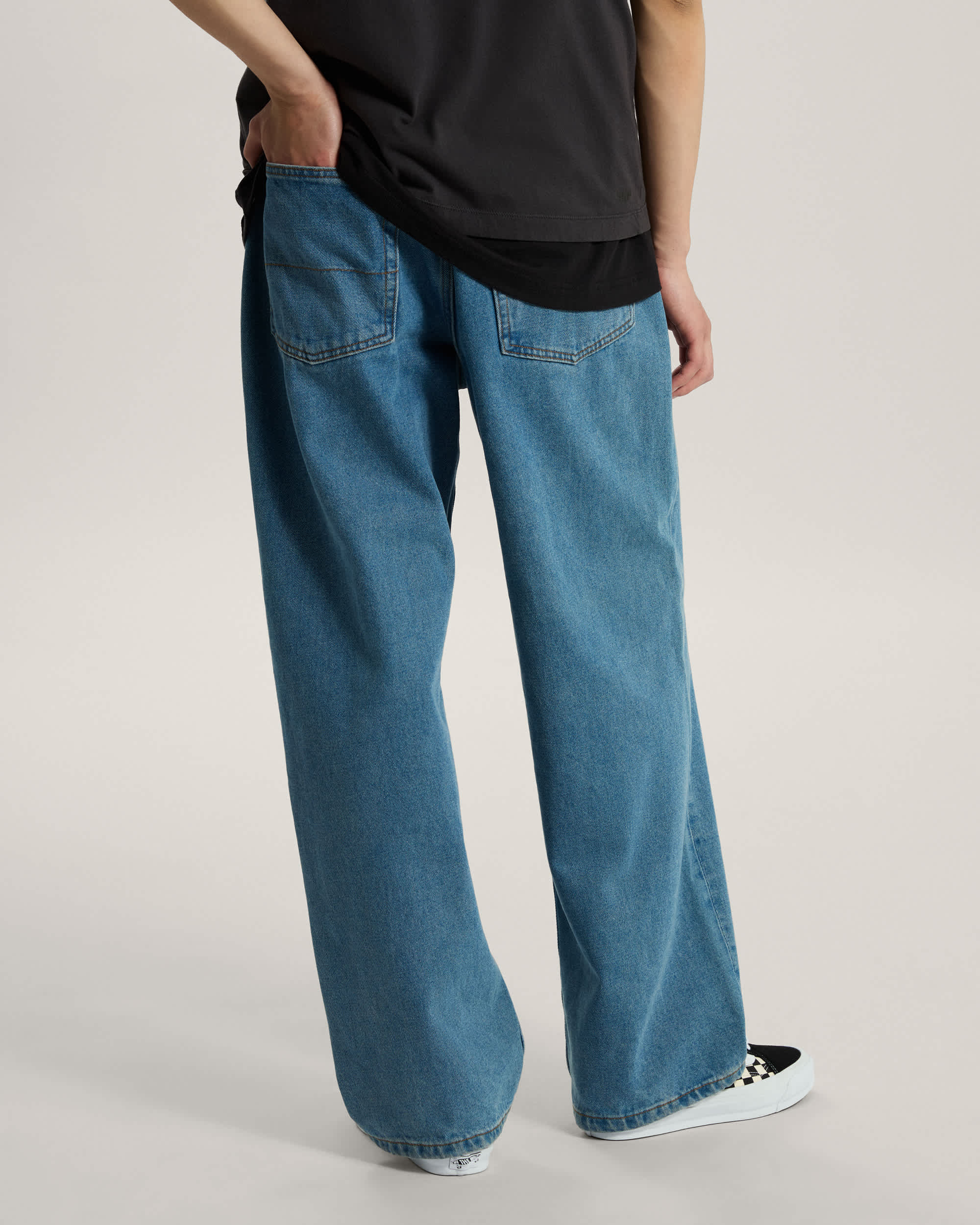 Pantalon en denim baggy Check5 VANS Bleu ALT3