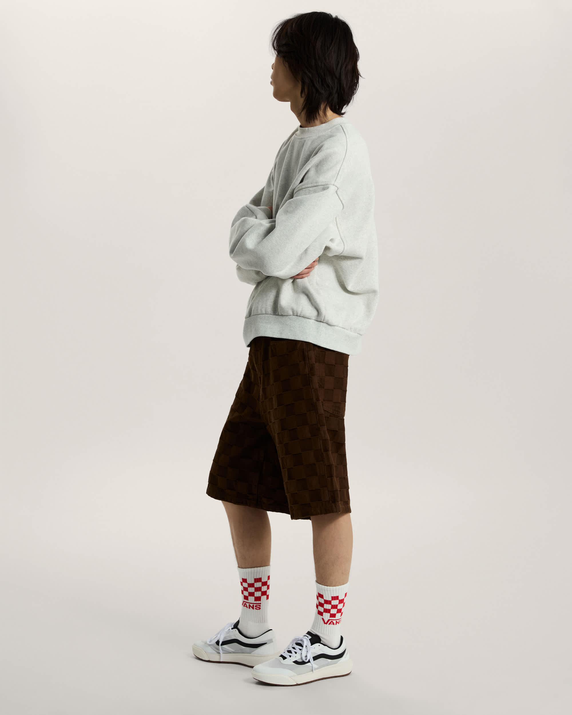 Chaussettes Classic Check Crew 3 paires VANS Blanc ALT3