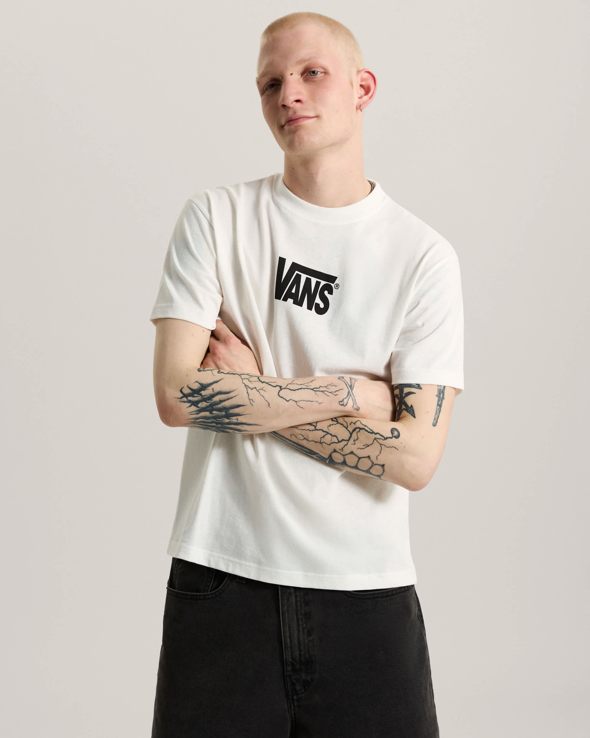 Tshirt Stretch Logo VANS Blanc ALT2