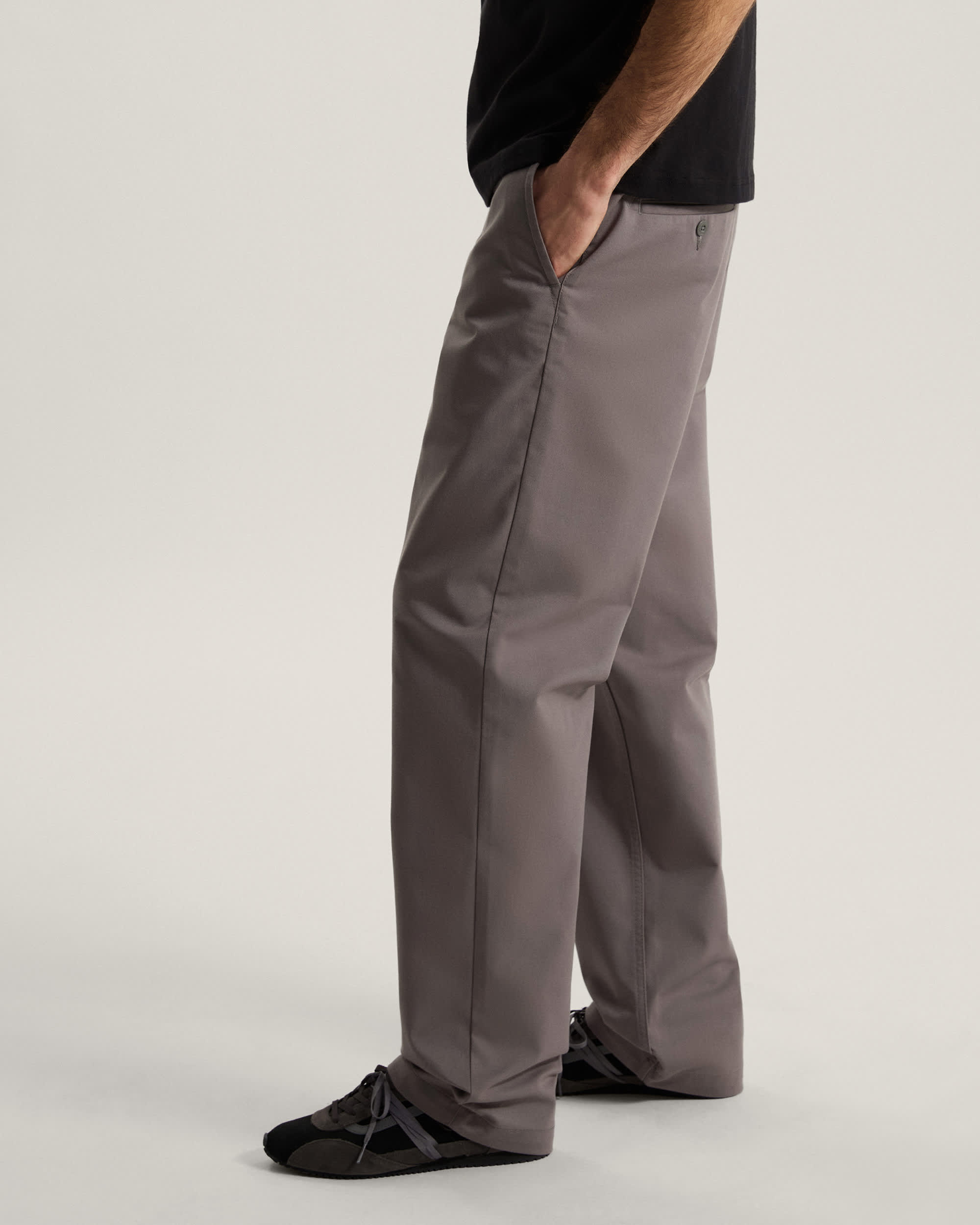 Pantalon droit Chino Authentic VANS Gris ALT4