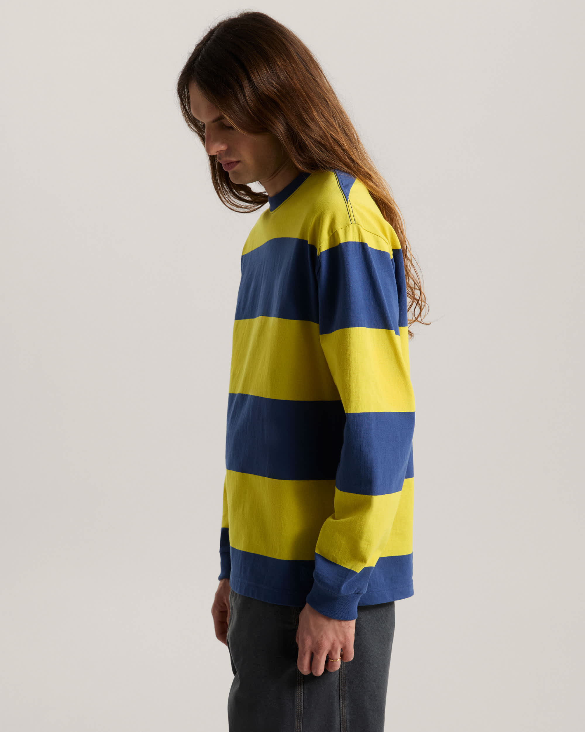 Rugby Stripe Langarmhemd VANS Gelb ALT4