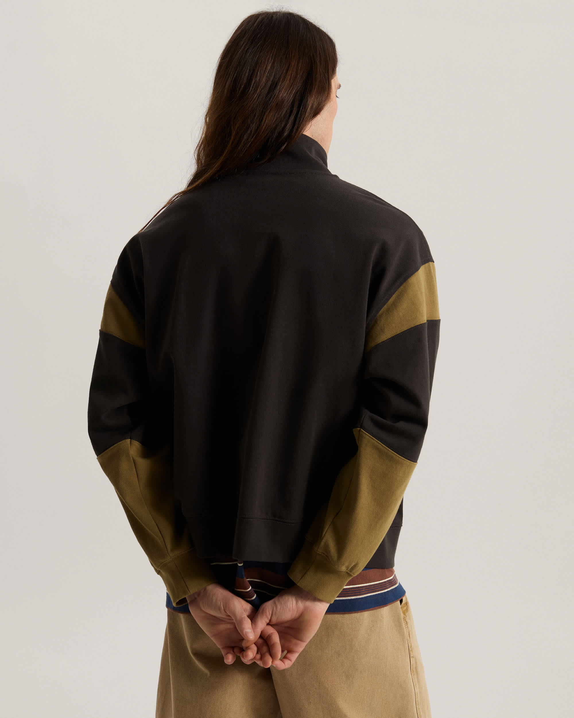 Giacca con collo a lupetto e zip intera Retro Sport VANS Nero ALT3