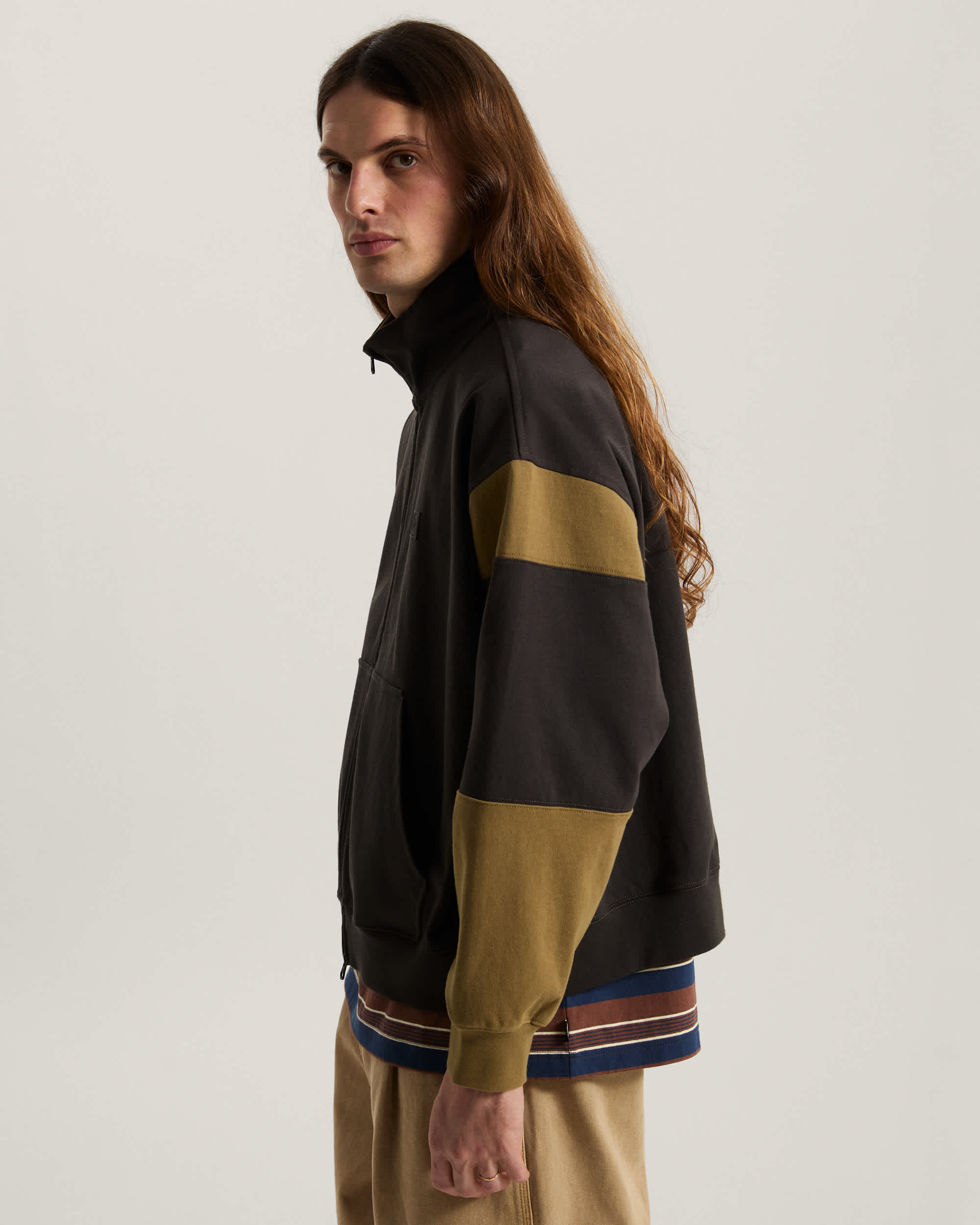 Giacca con collo a lupetto e zip intera Retro Sport VANS Nero ALT4