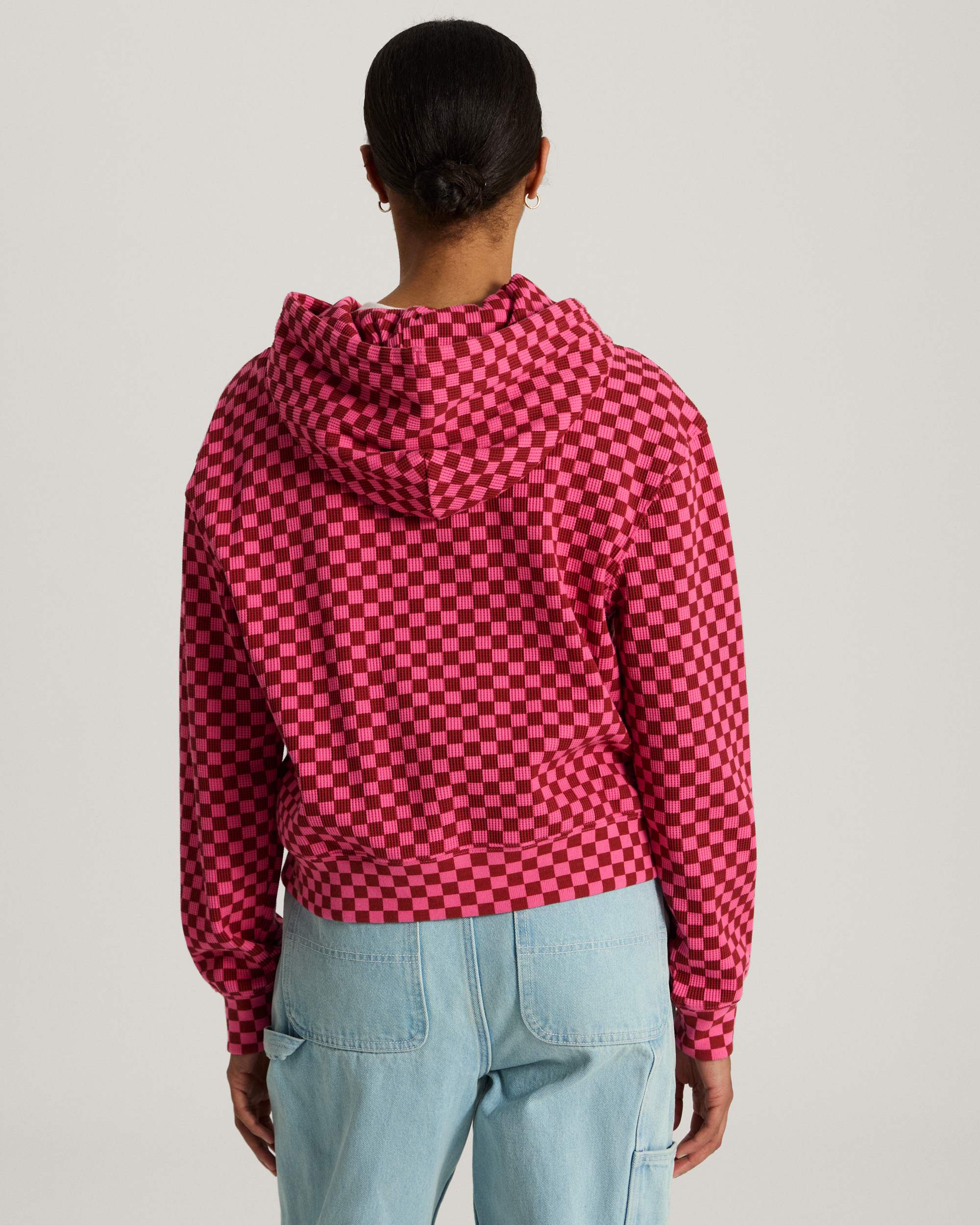 Sweat  capuche Pierce Shrunken Full Zip VANS Rose ALT3