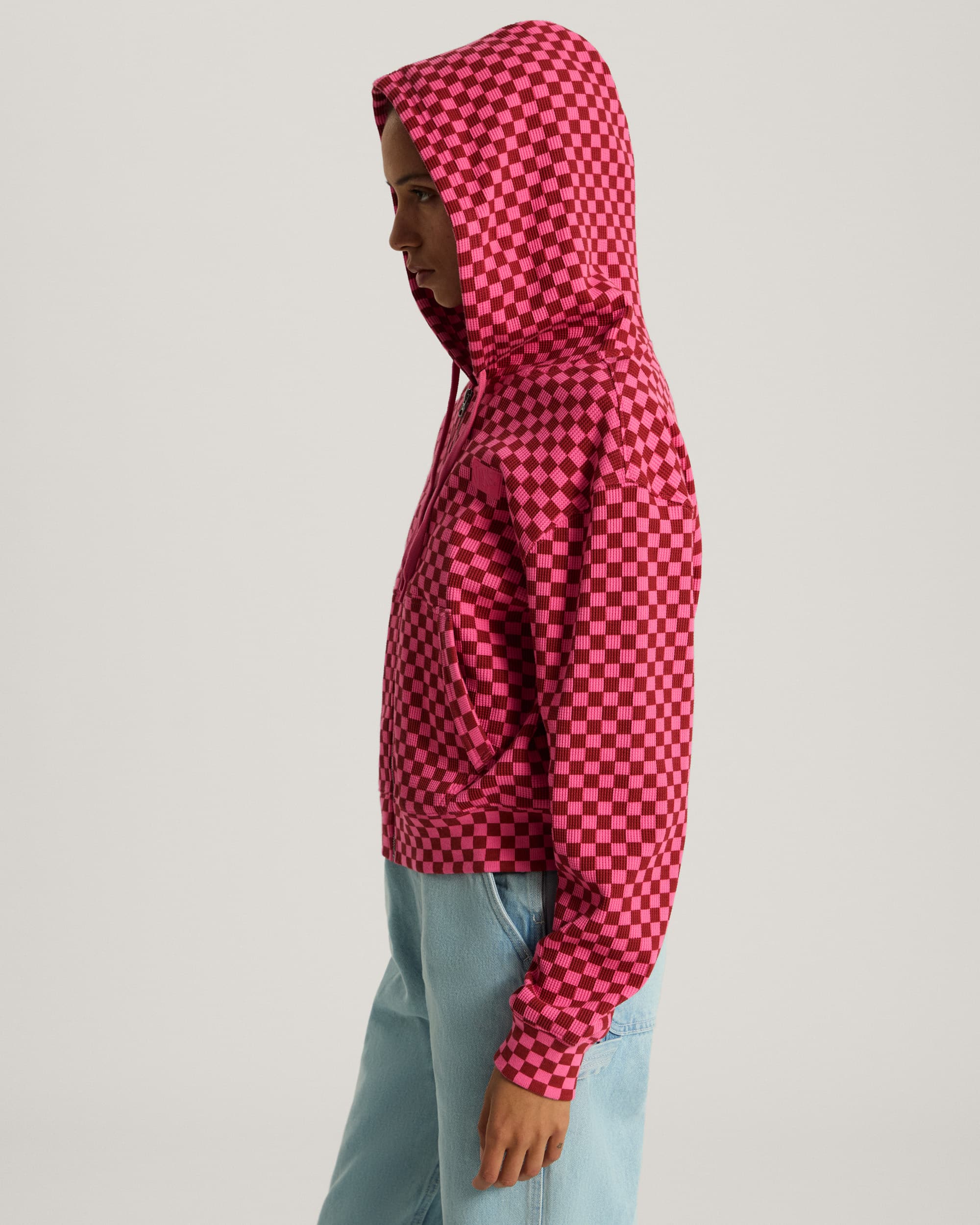 Sweat  capuche Pierce Shrunken Full Zip VANS Rose ALT4