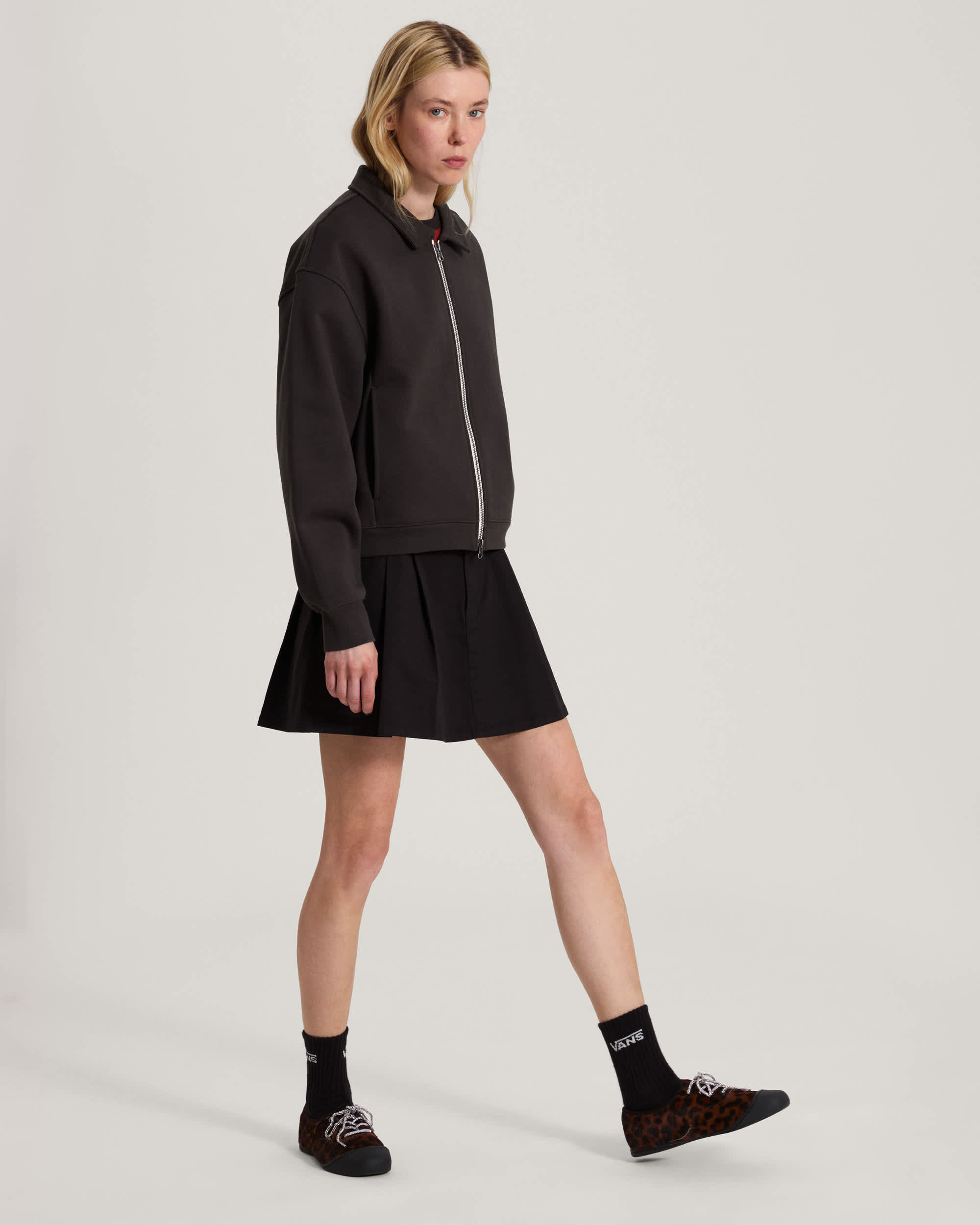 Alanna Fleece Jacket Faded Black VANS Noir ALT5
