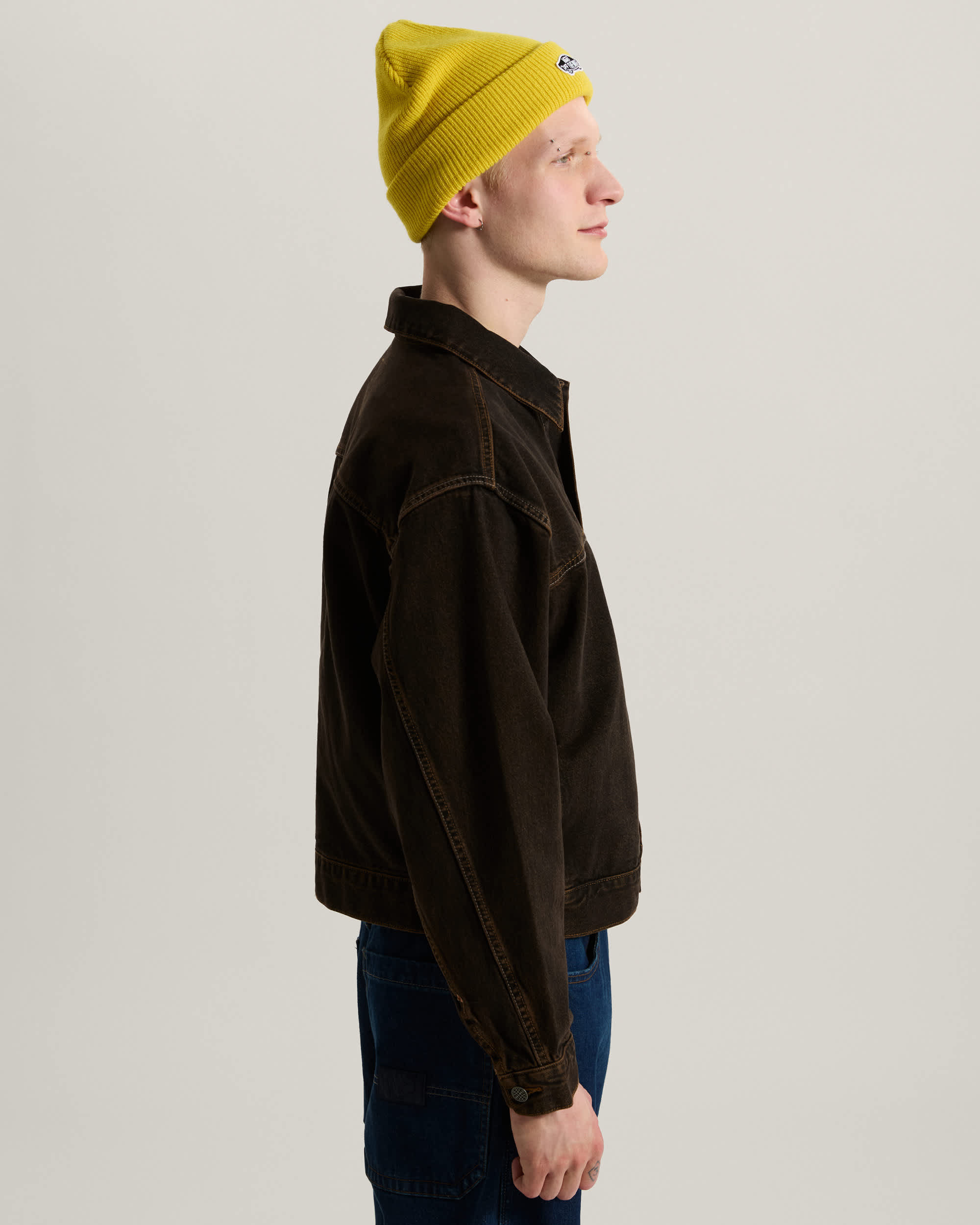 Veste Check5 Denim Trucker VANS Marron ALT4