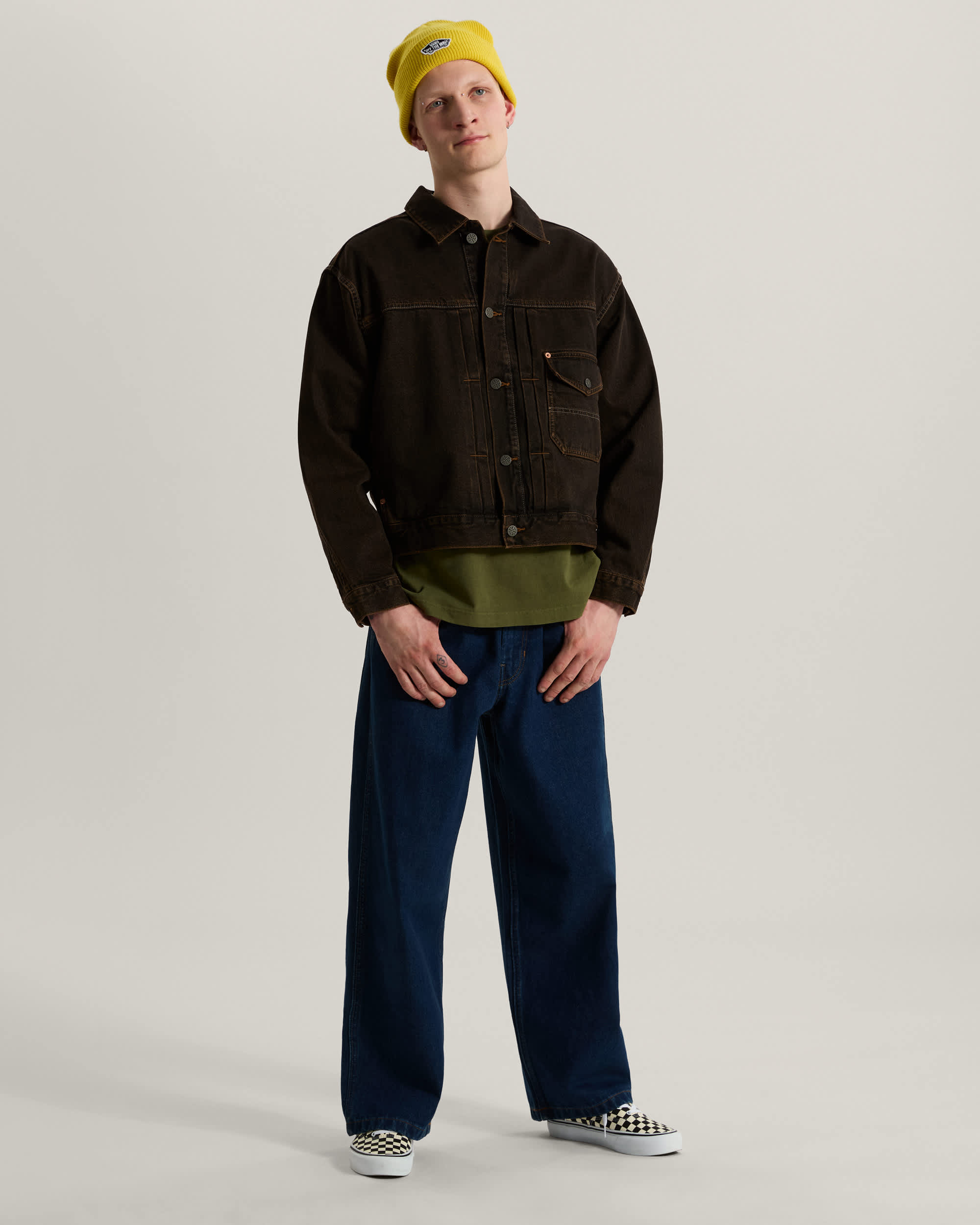 Veste Check5 Denim Trucker VANS Marron ALT5