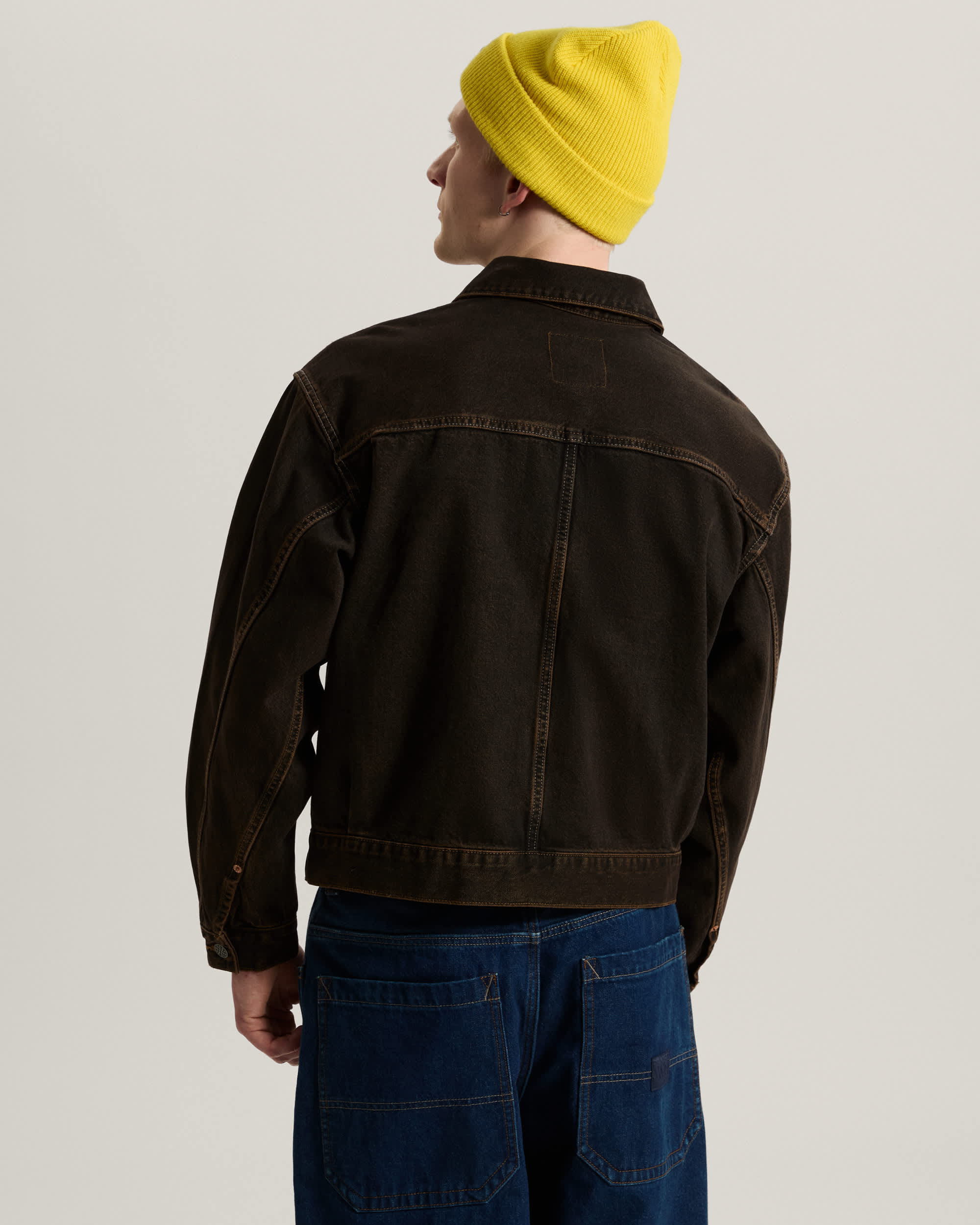 Veste Check5 Denim Trucker VANS Marron ALT3