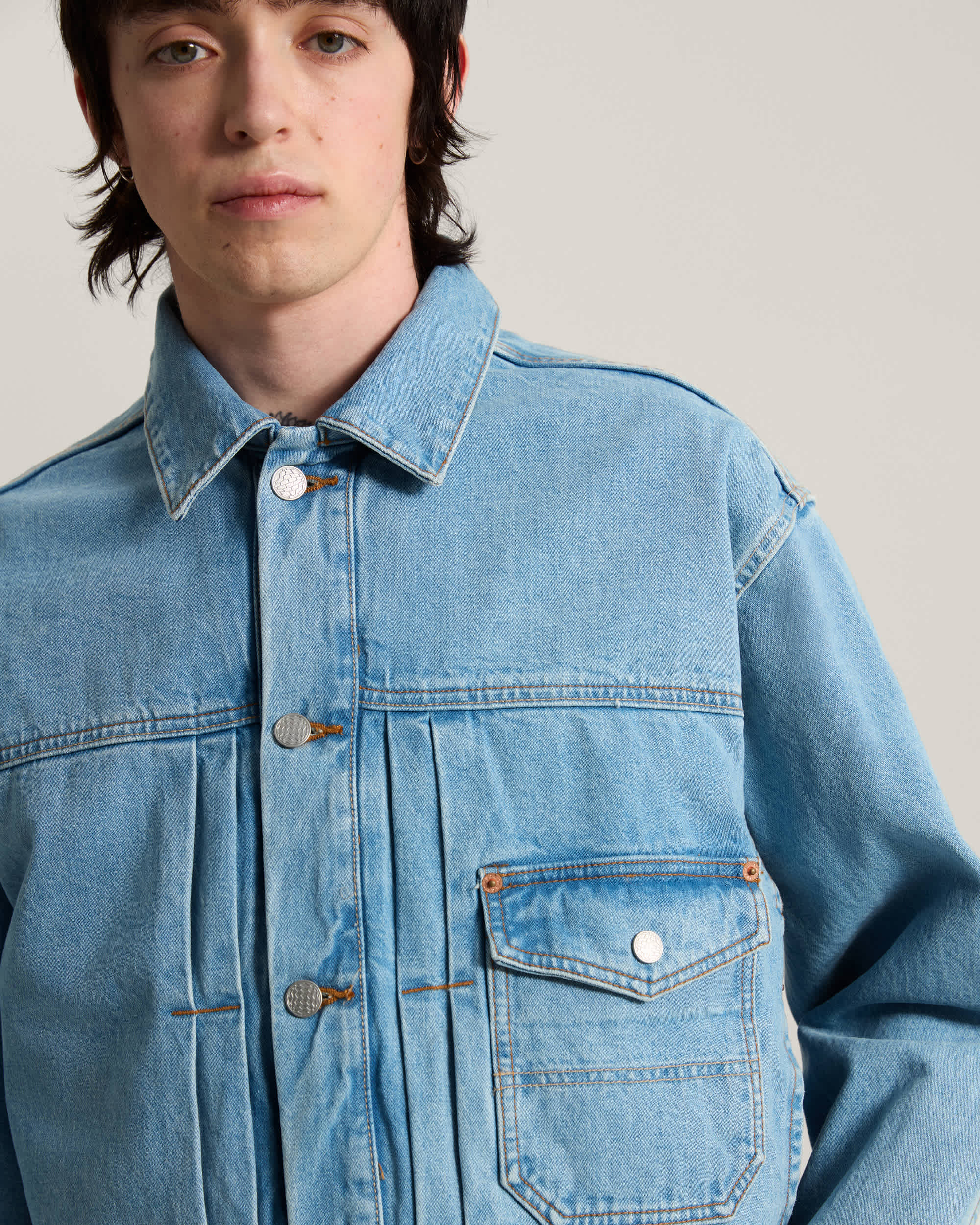 Giacca trucker in denim Check5 VANS Blu ALT6