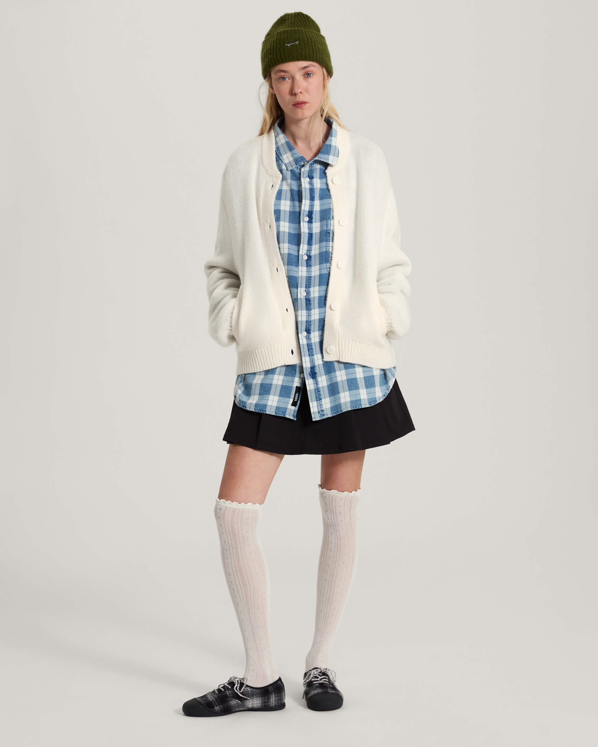 Gilet Teddy Round Neck VANS Blanc ALT5