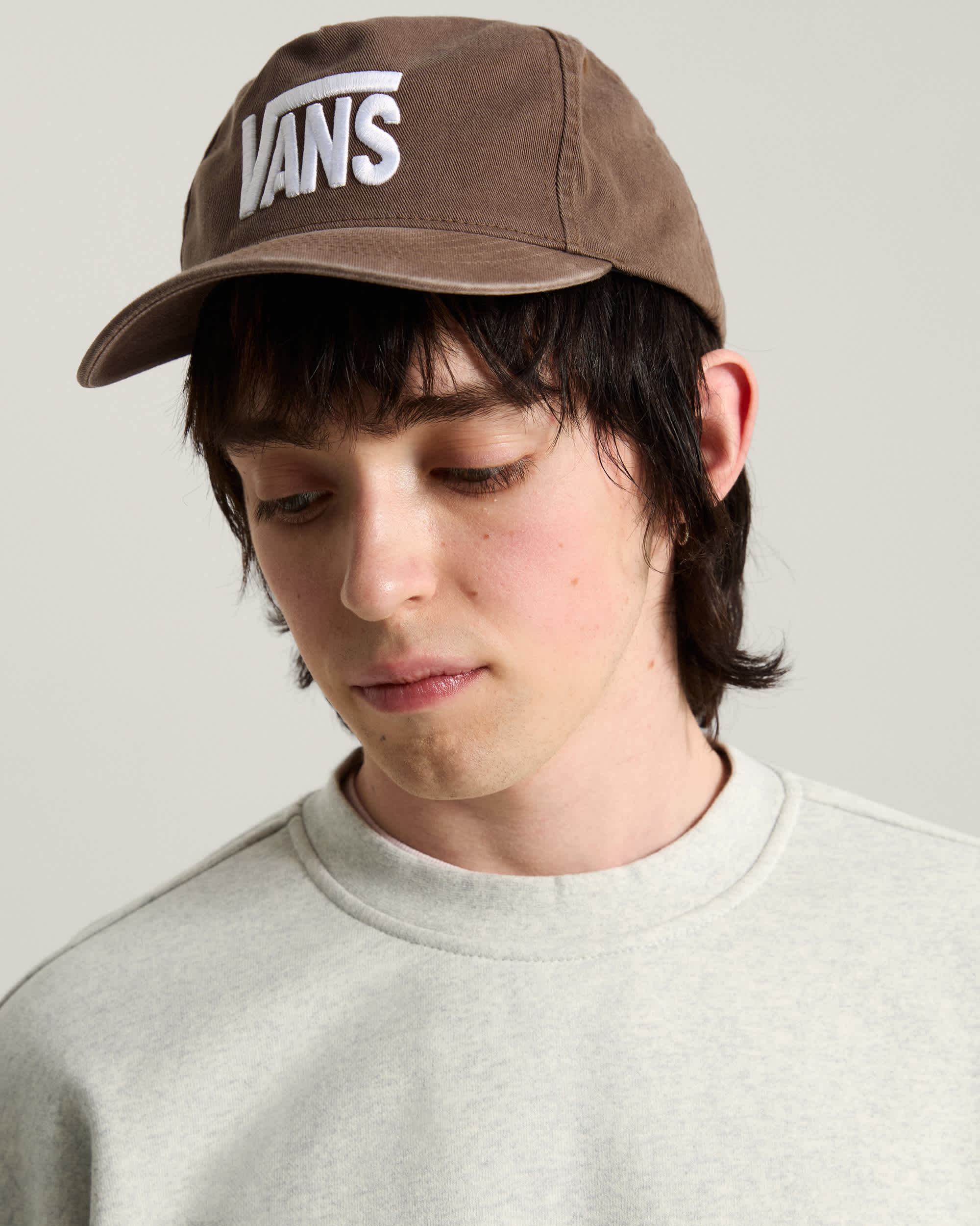 Casquette Stretch Logo Snapback VANS Marron ALT3