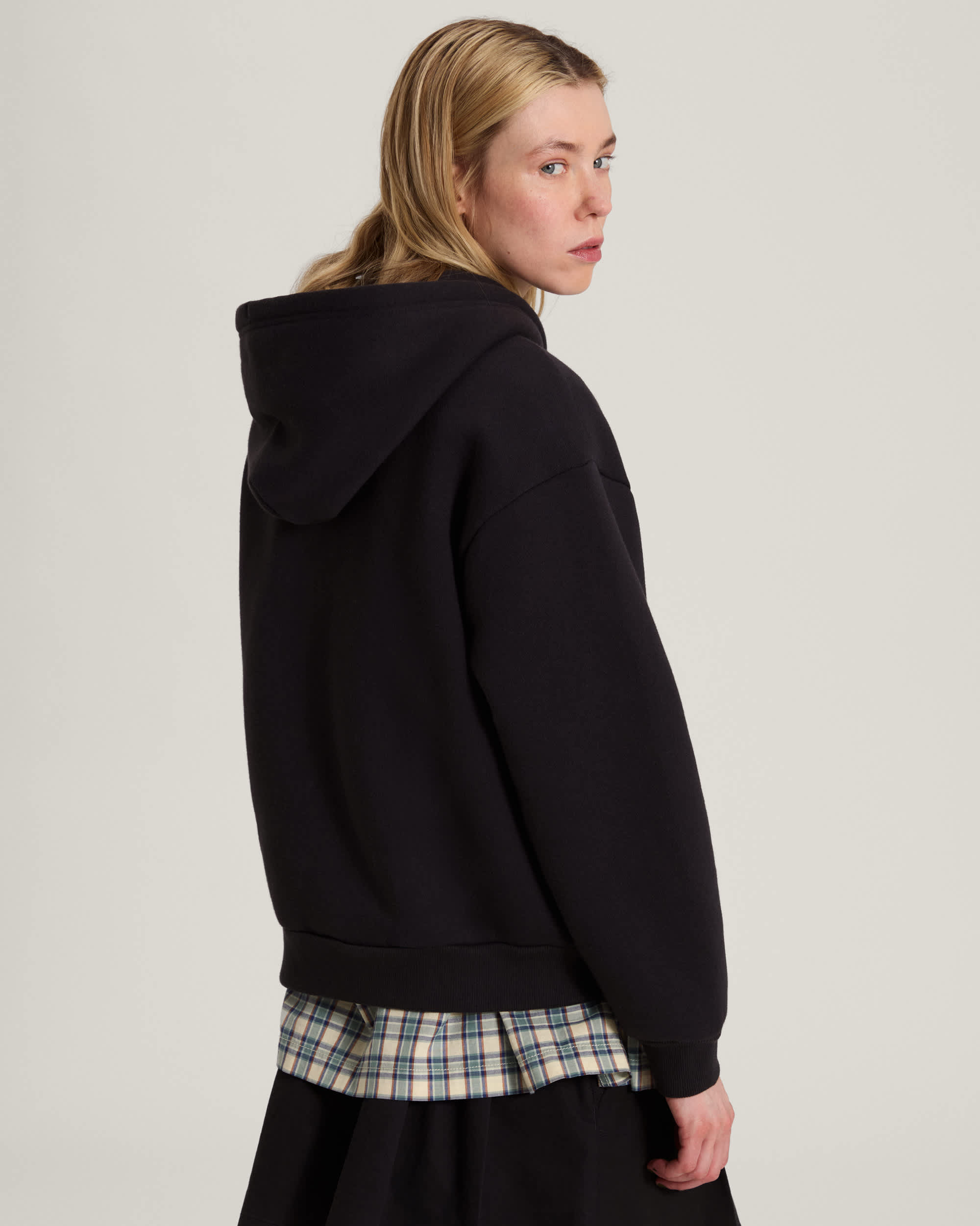 Felpa con cappuccio e zip intera Salton VANS Nero ALT3