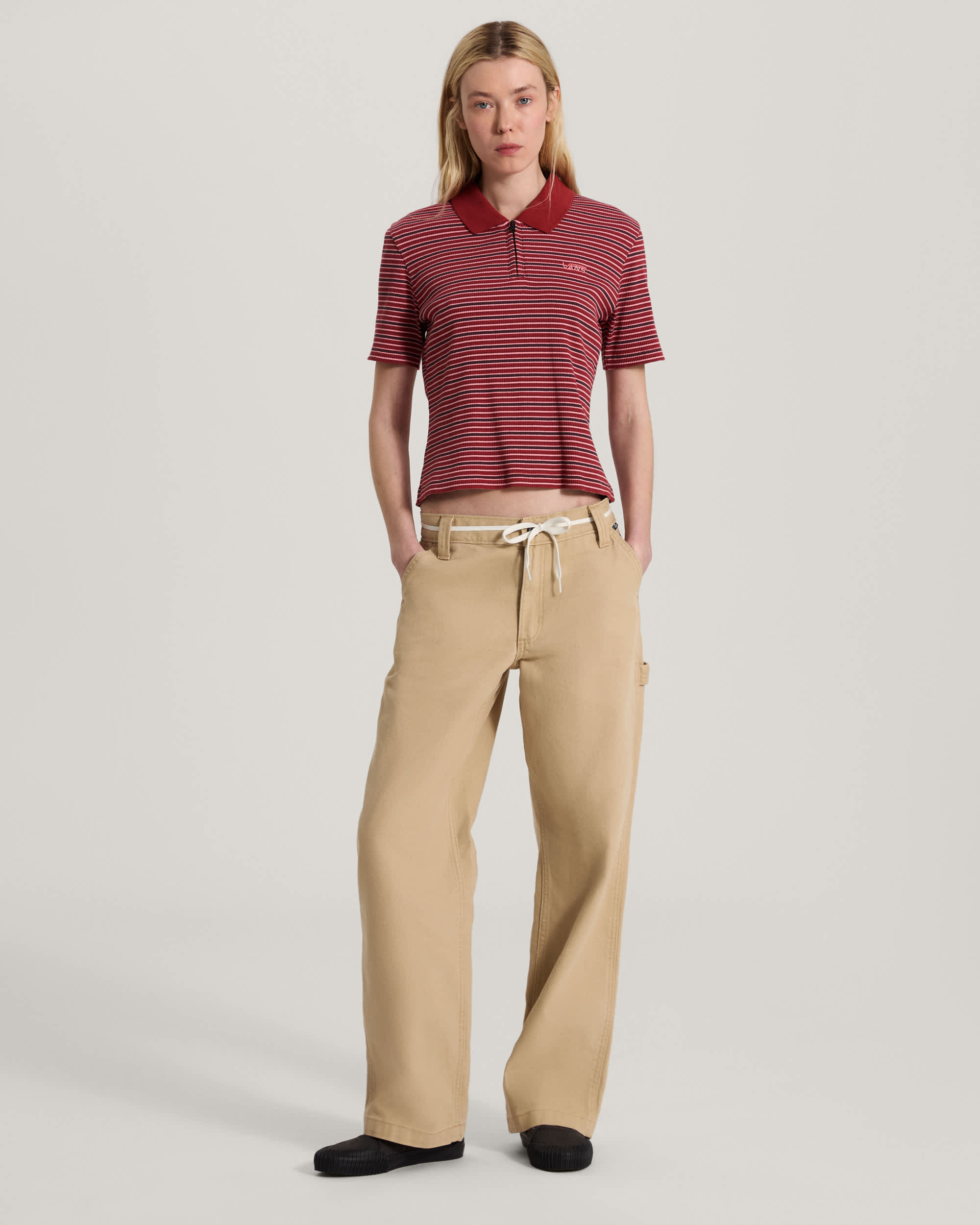 Polo Priscilla Stripe VANS Rouge ALT4