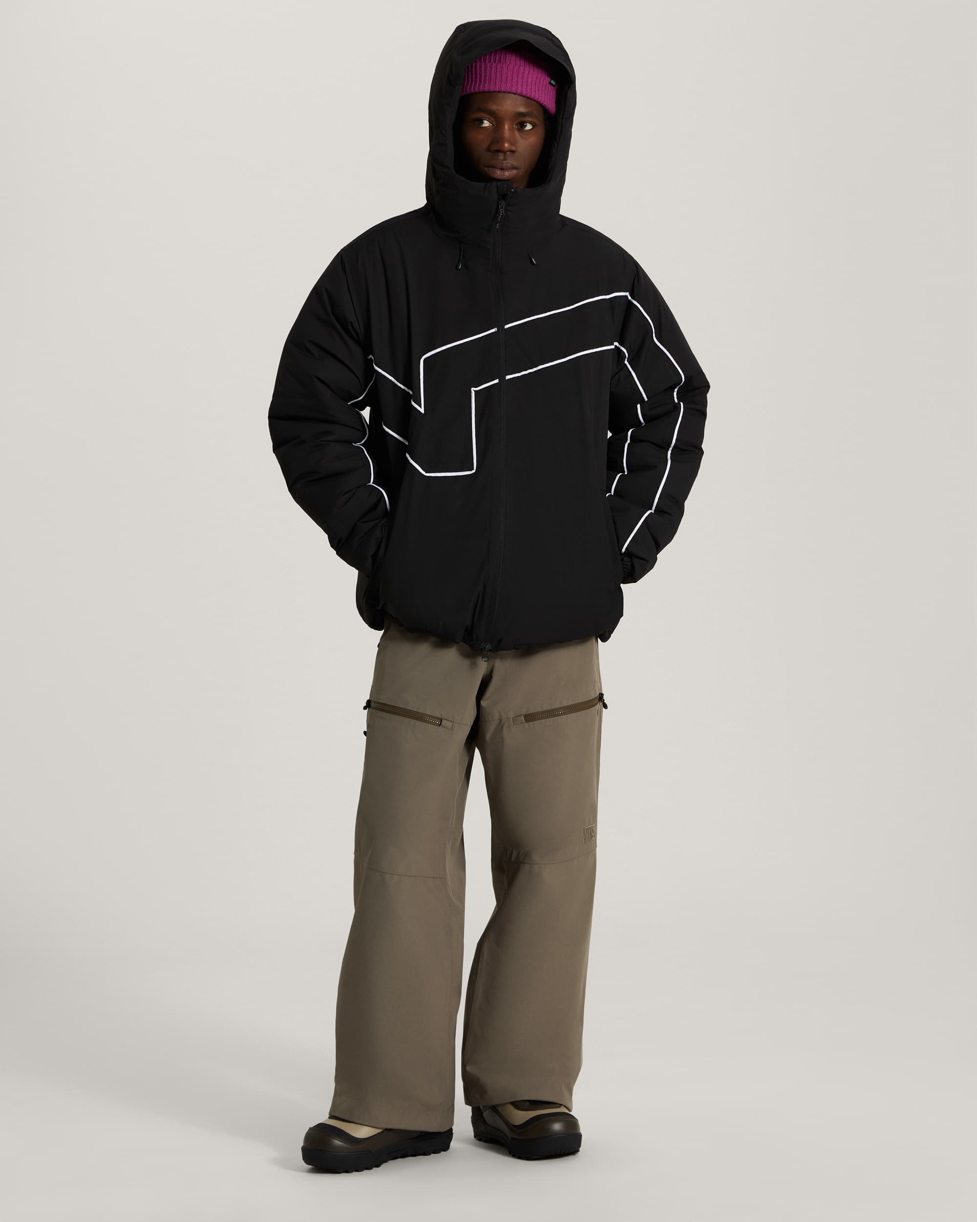 Doudoune  capuche 90s Big Block VANS Noir ALT5