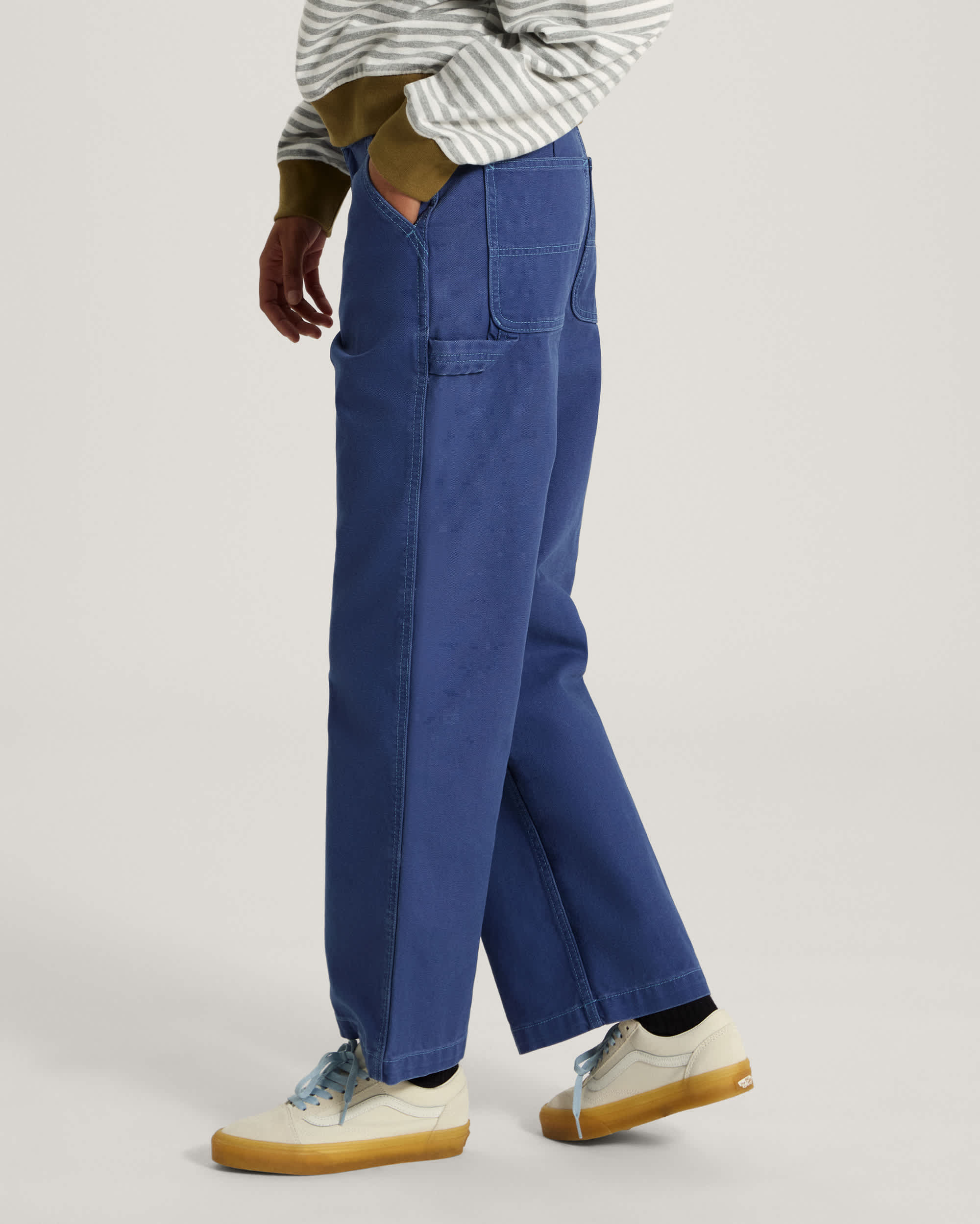 Pantalon Chore Mid Rise Straight VANS Bleu ALT4