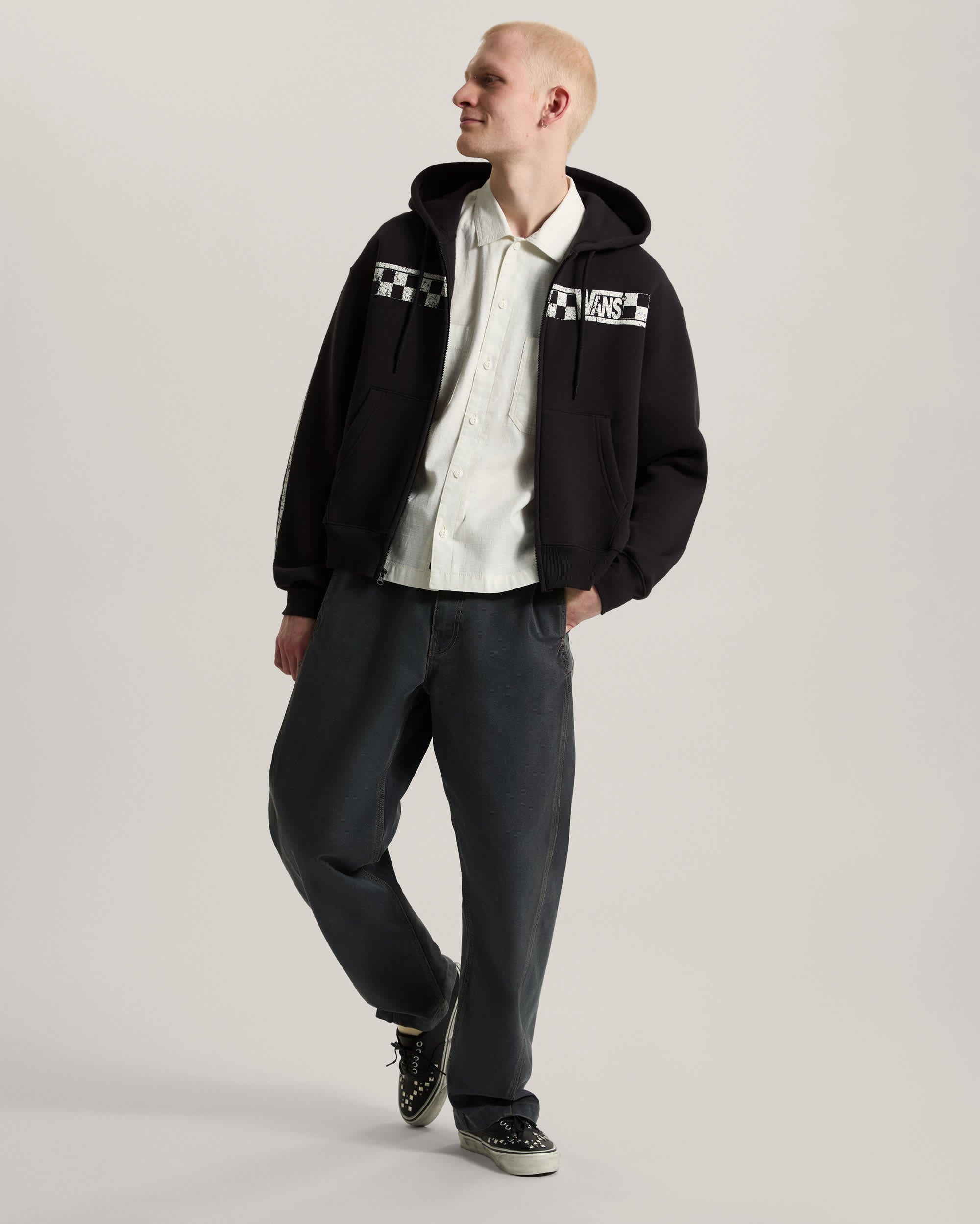 Vans Racing Full Hoodie mit Reiverschluss VANS Schwarz ALT5