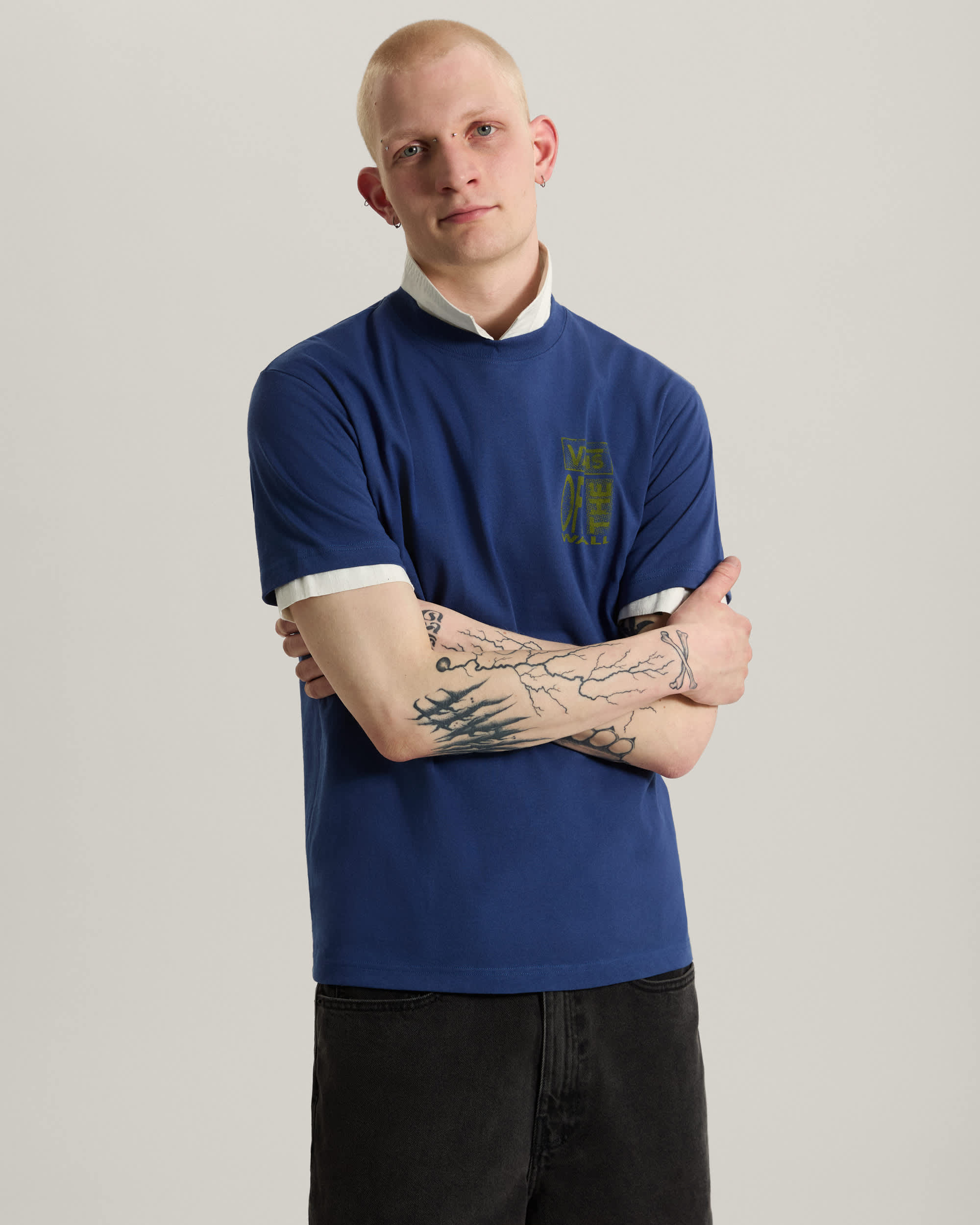 Cut and Paste SS Tee True Navy VANS Bleu ALT2