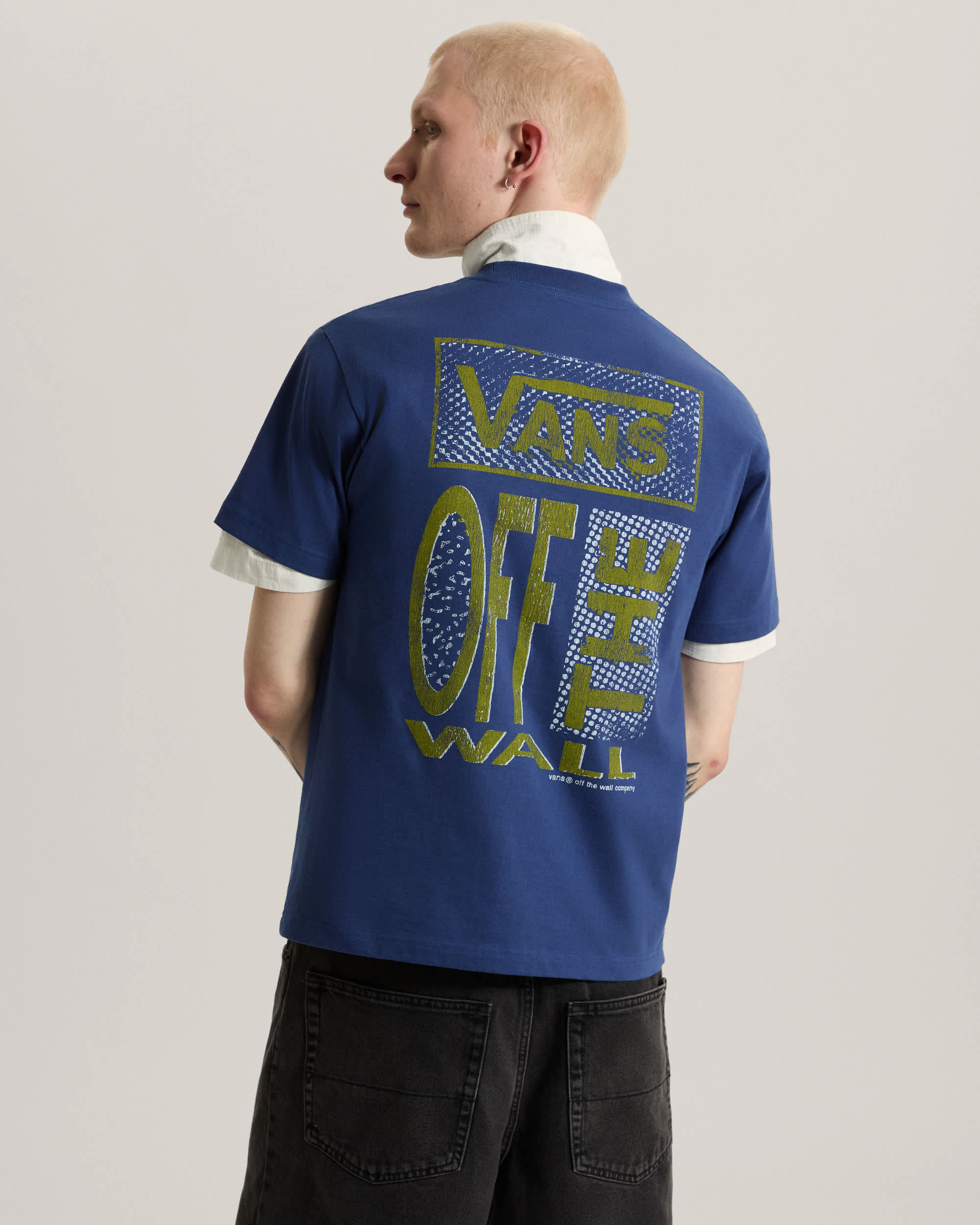 Cut and Paste SS Tee True Navy VANS Bleu ALT3