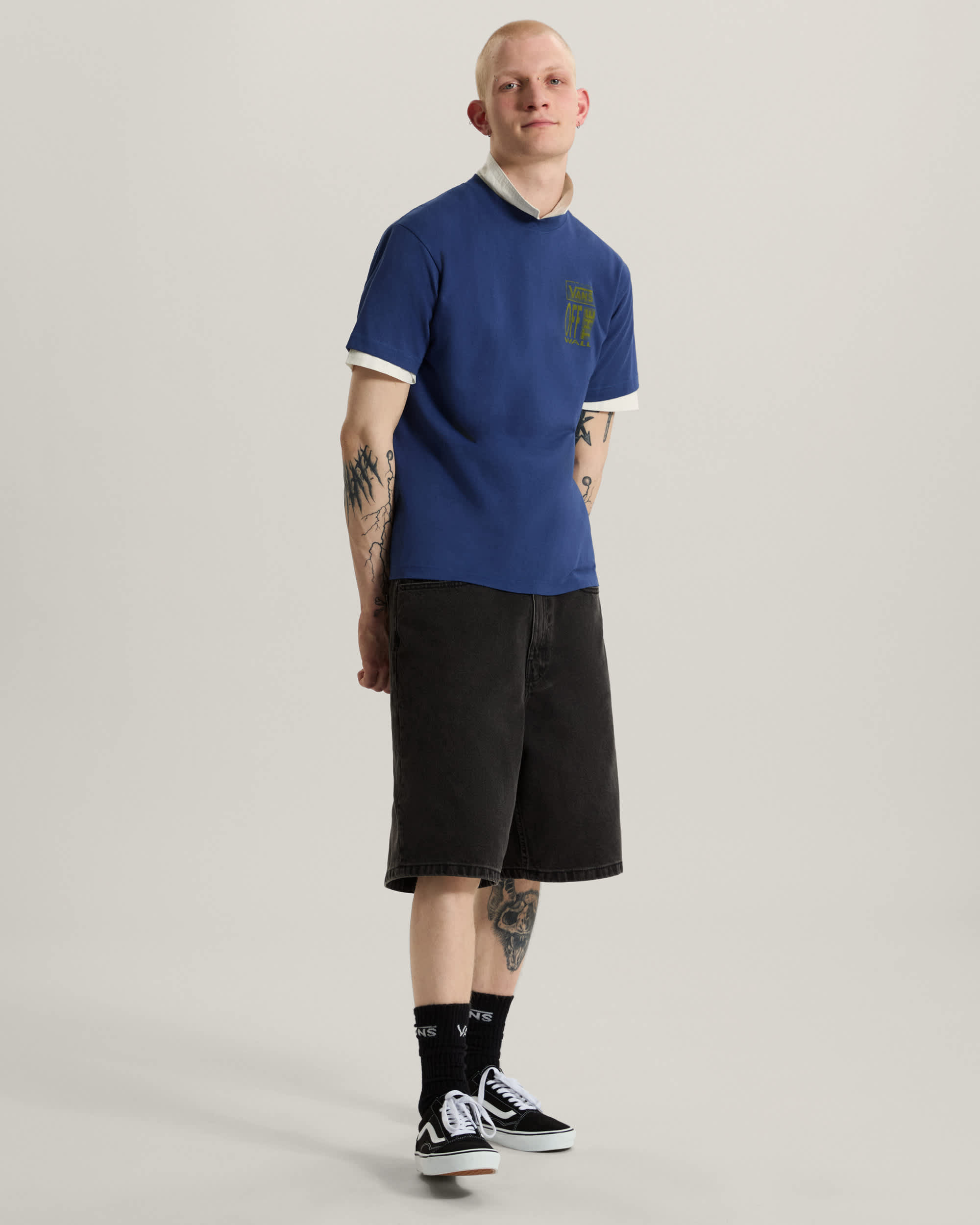 Cut and Paste SS Tee True Navy VANS Bleu ALT4