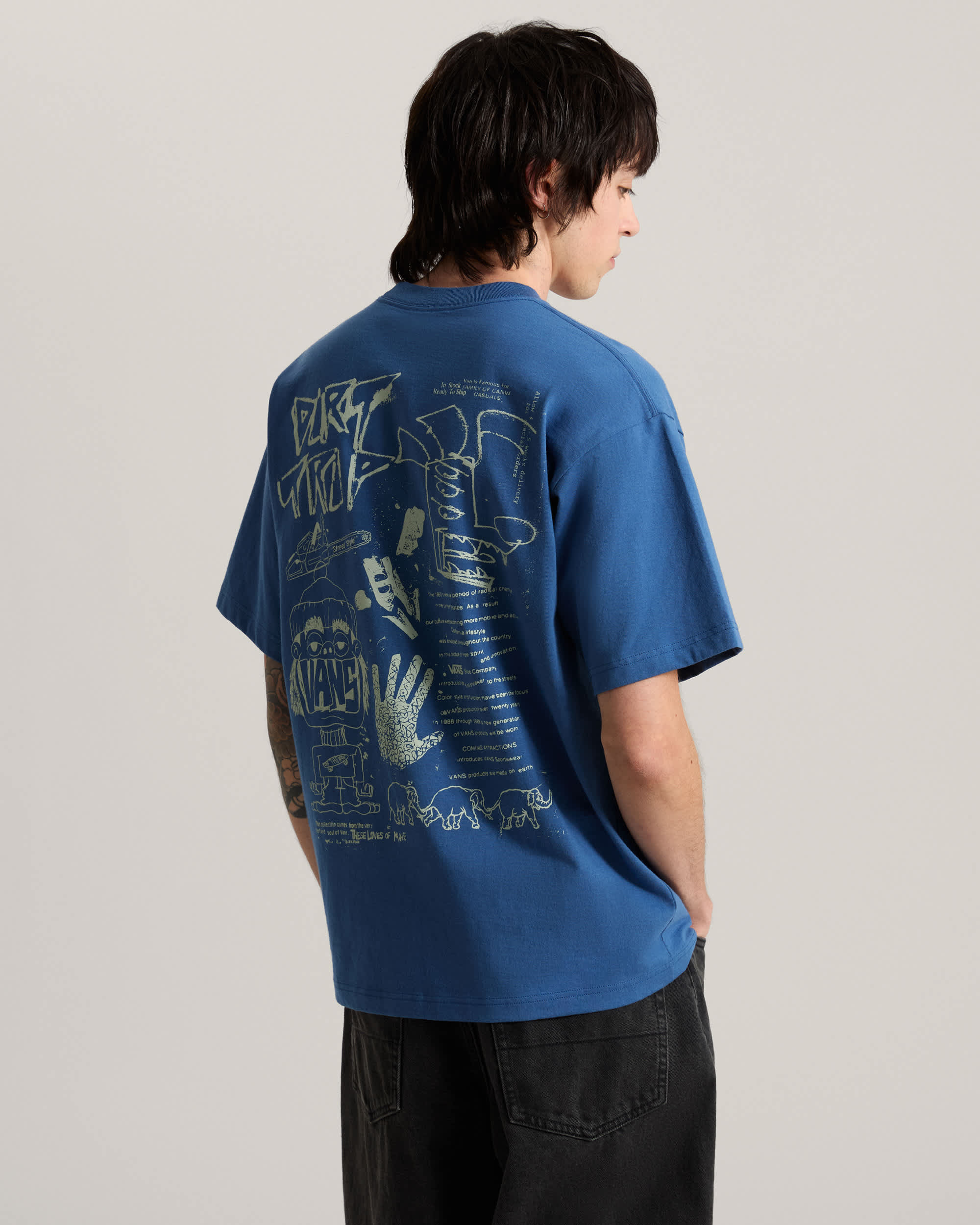 Tshirt Dirt Trip VANS Bleu ALT3