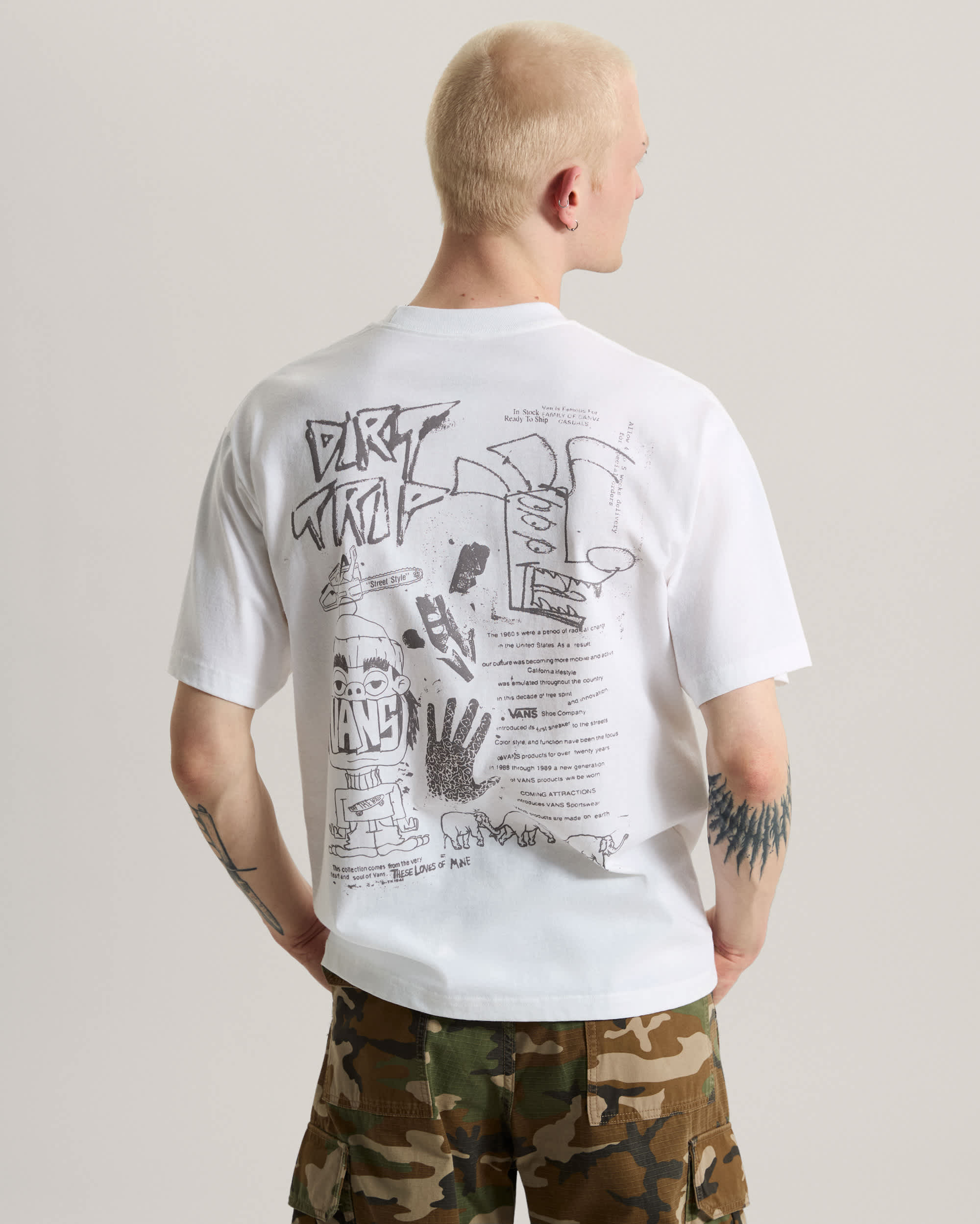 Tshirt Dirt Trip VANS Blanc ALT3