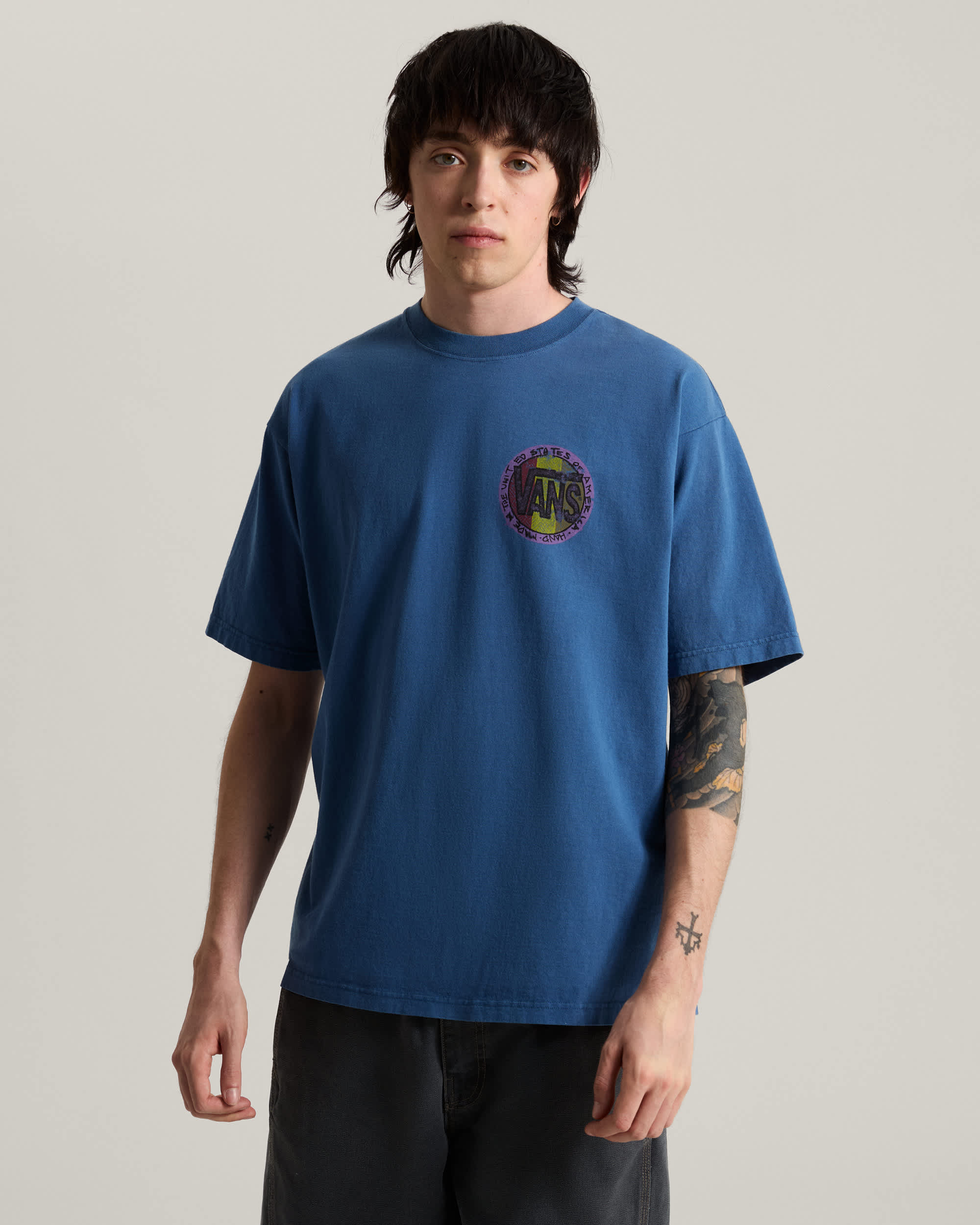 Camiseta Blotched Circle VANS Azul ALT2
