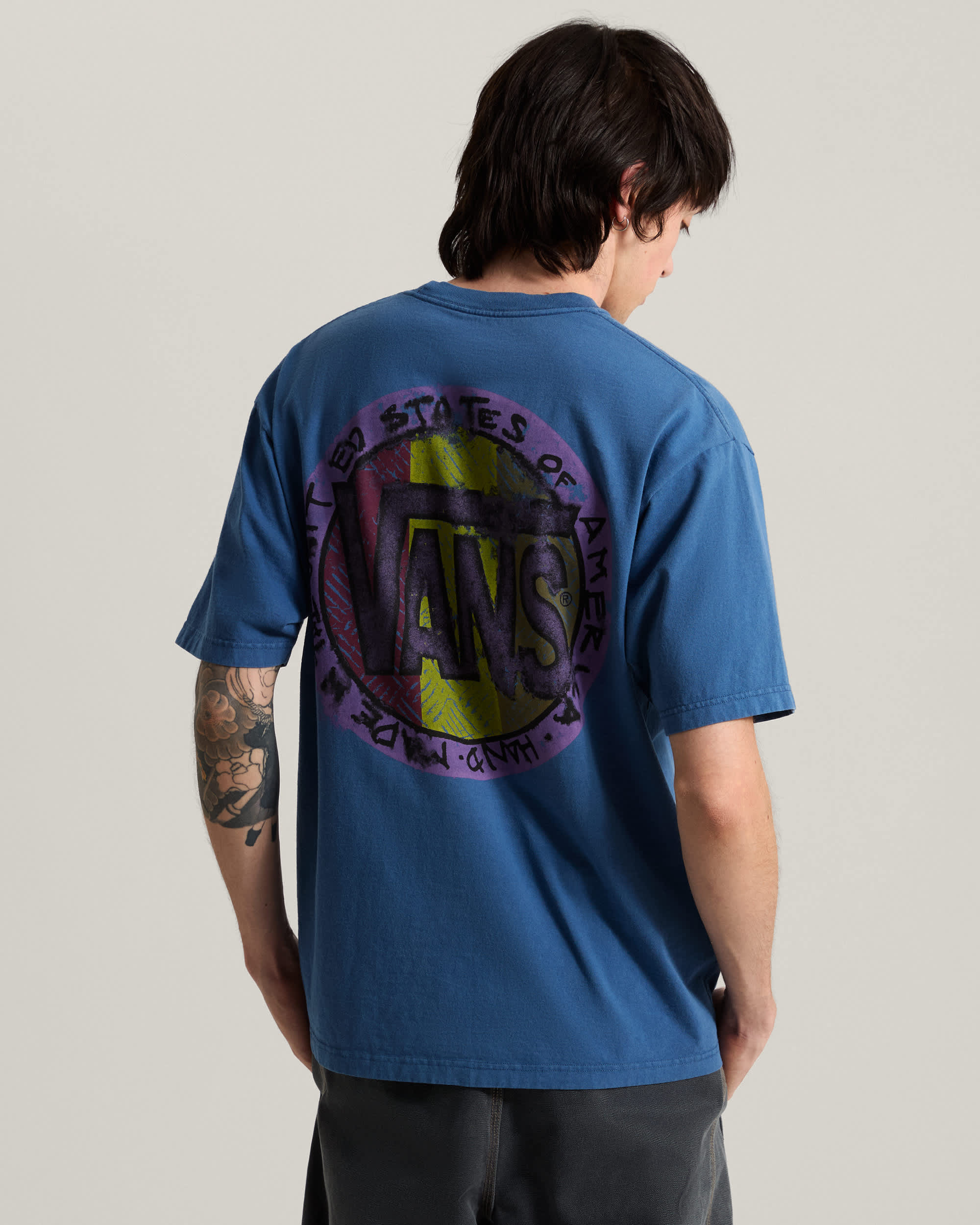 Camiseta Blotched Circle VANS Azul ALT3
