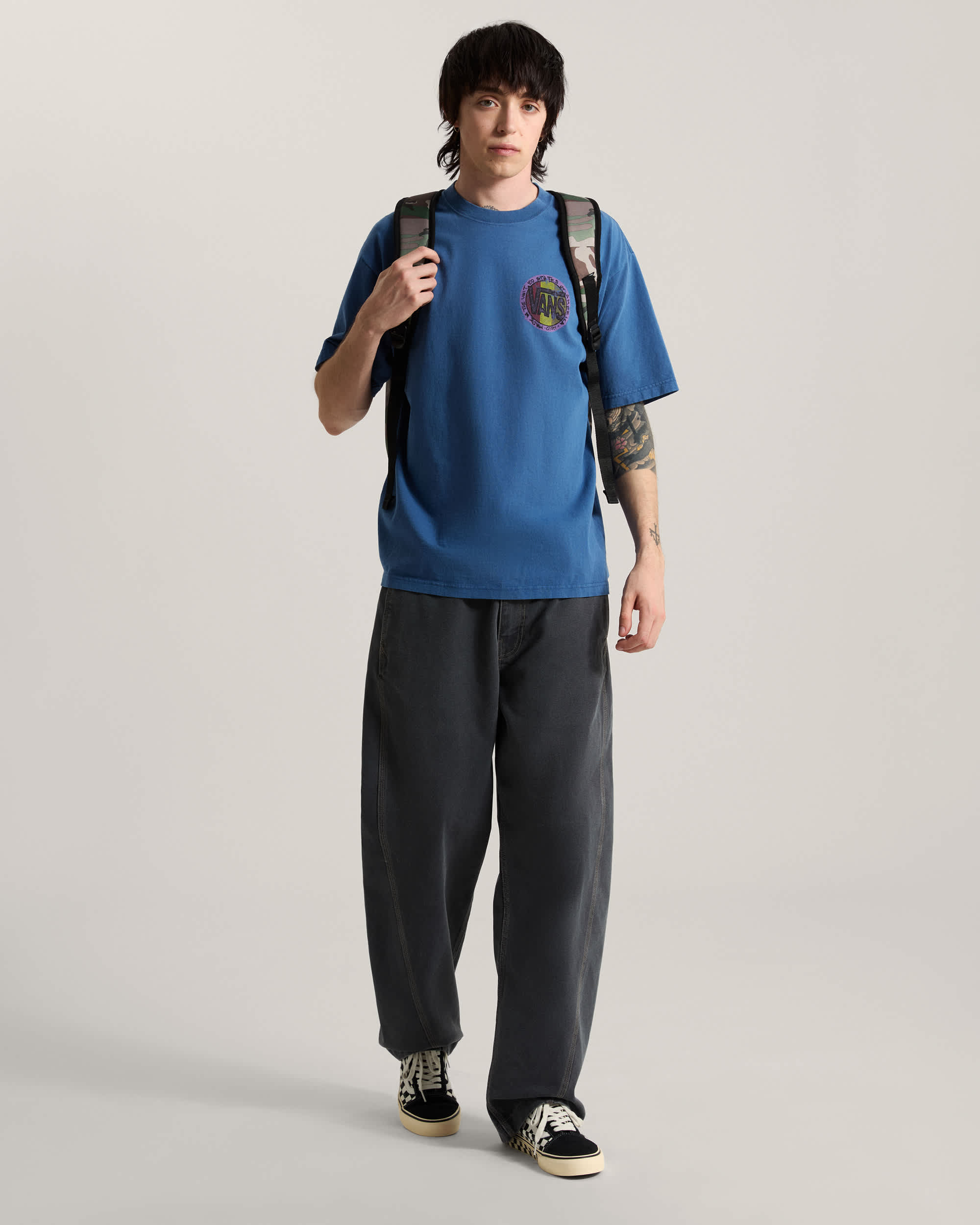 Camiseta Blotched Circle VANS Azul ALT4