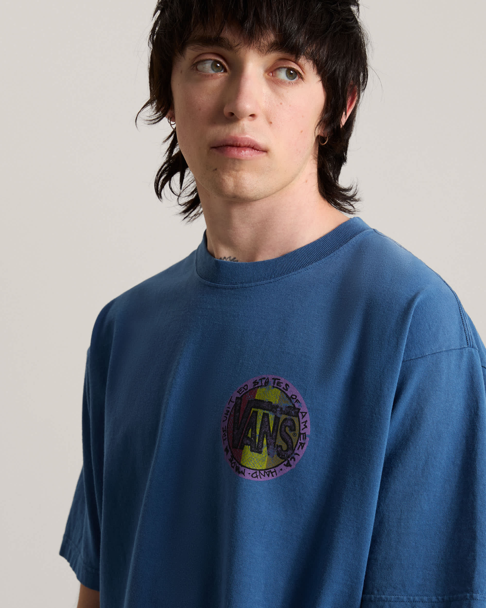 Camiseta Blotched Circle VANS Azul ALT5