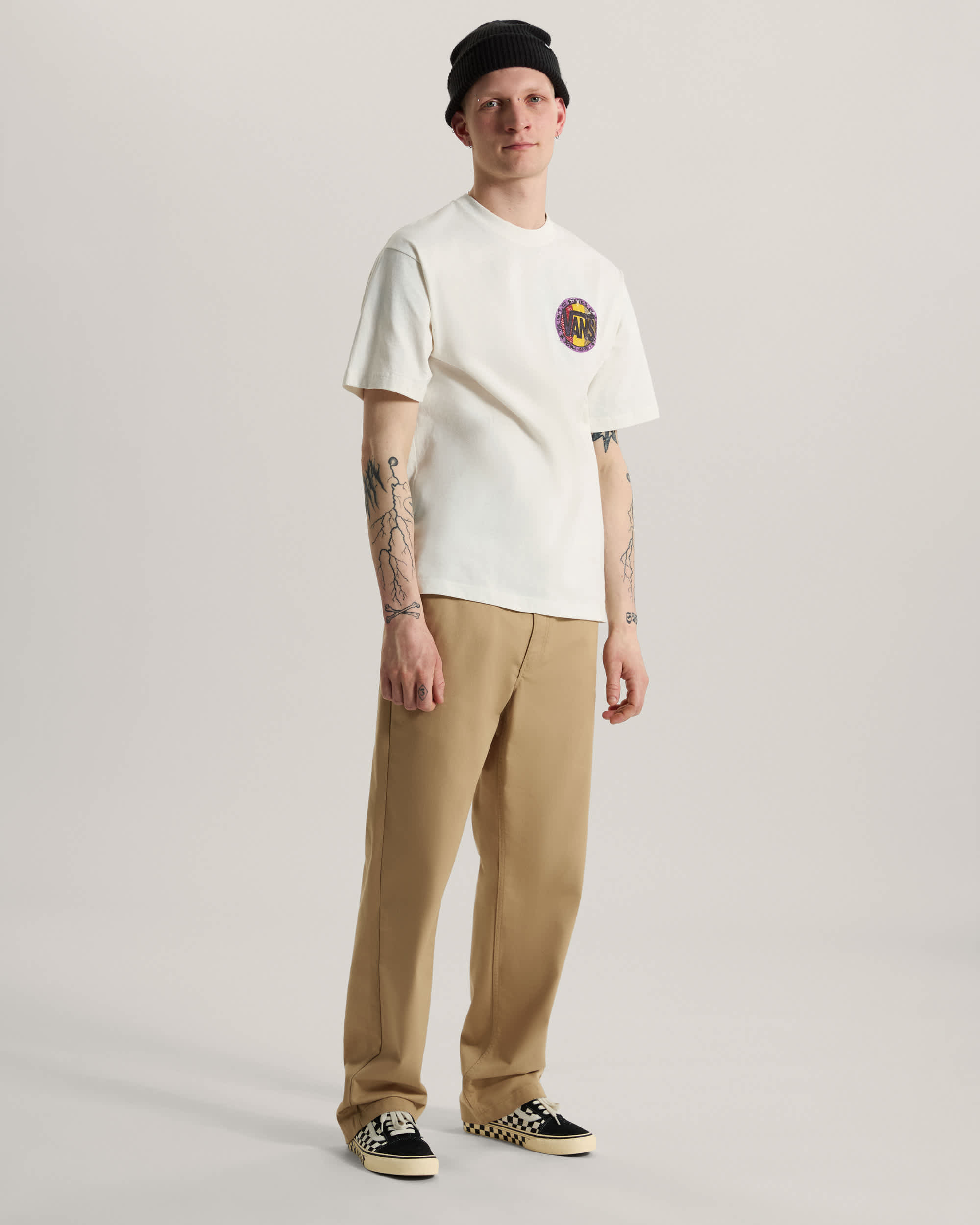 Blotched Circle SS Tee marshmallow VANS Blanc ALT4