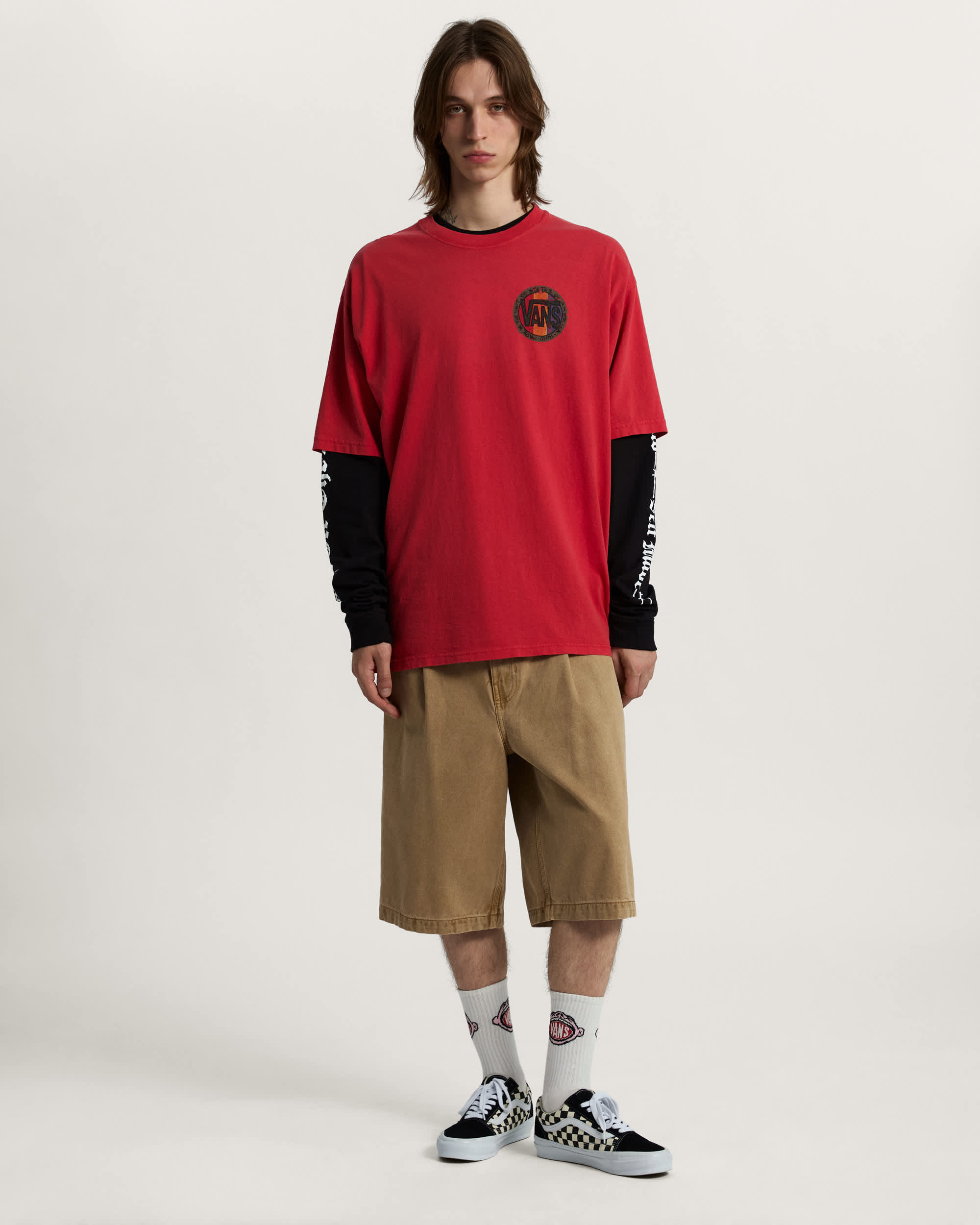 Blotched Circle SS Tee RACING RED VANS Rot ALT4