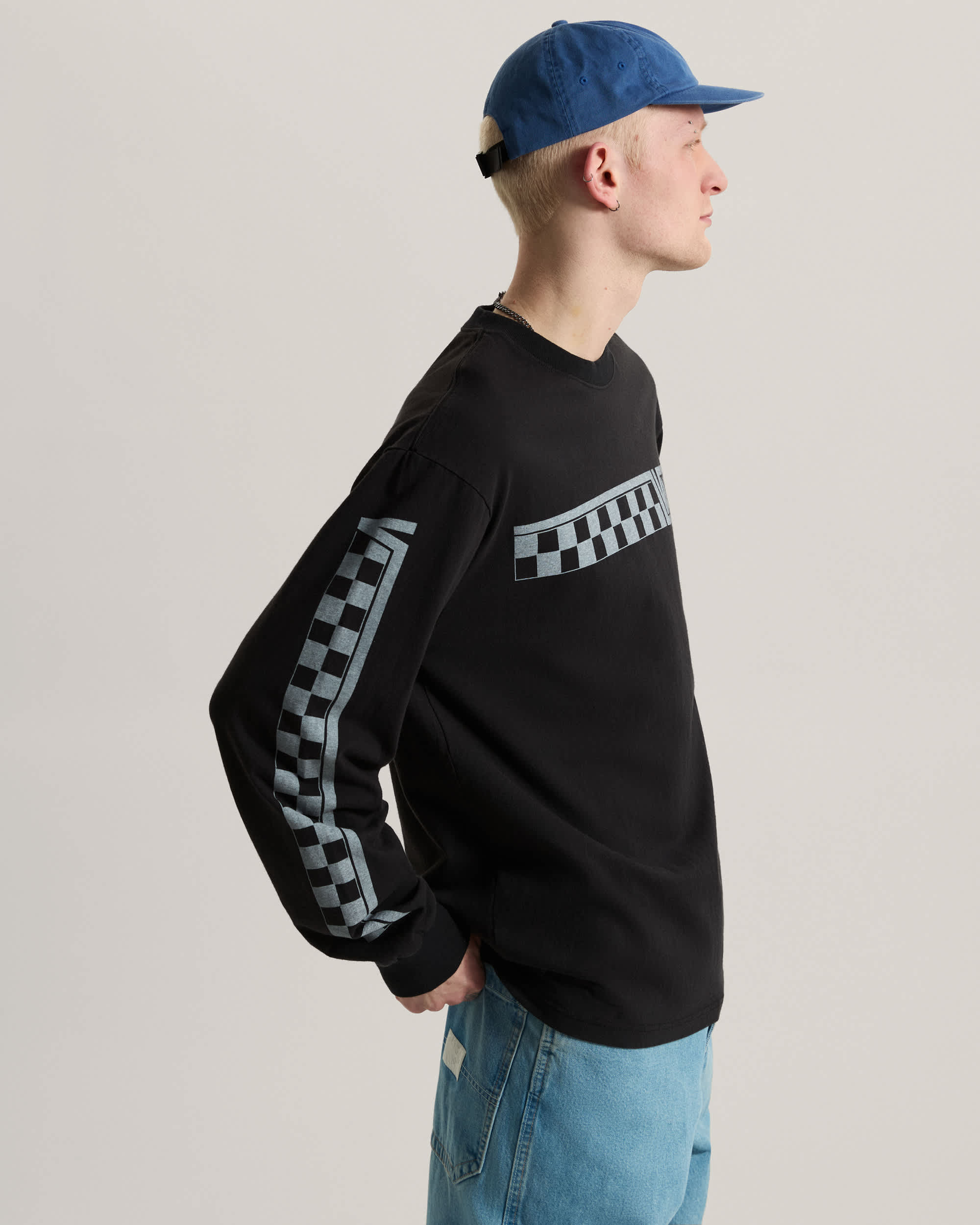 Sweat Vans Racing Long Sleeve VANS Noir ALT4