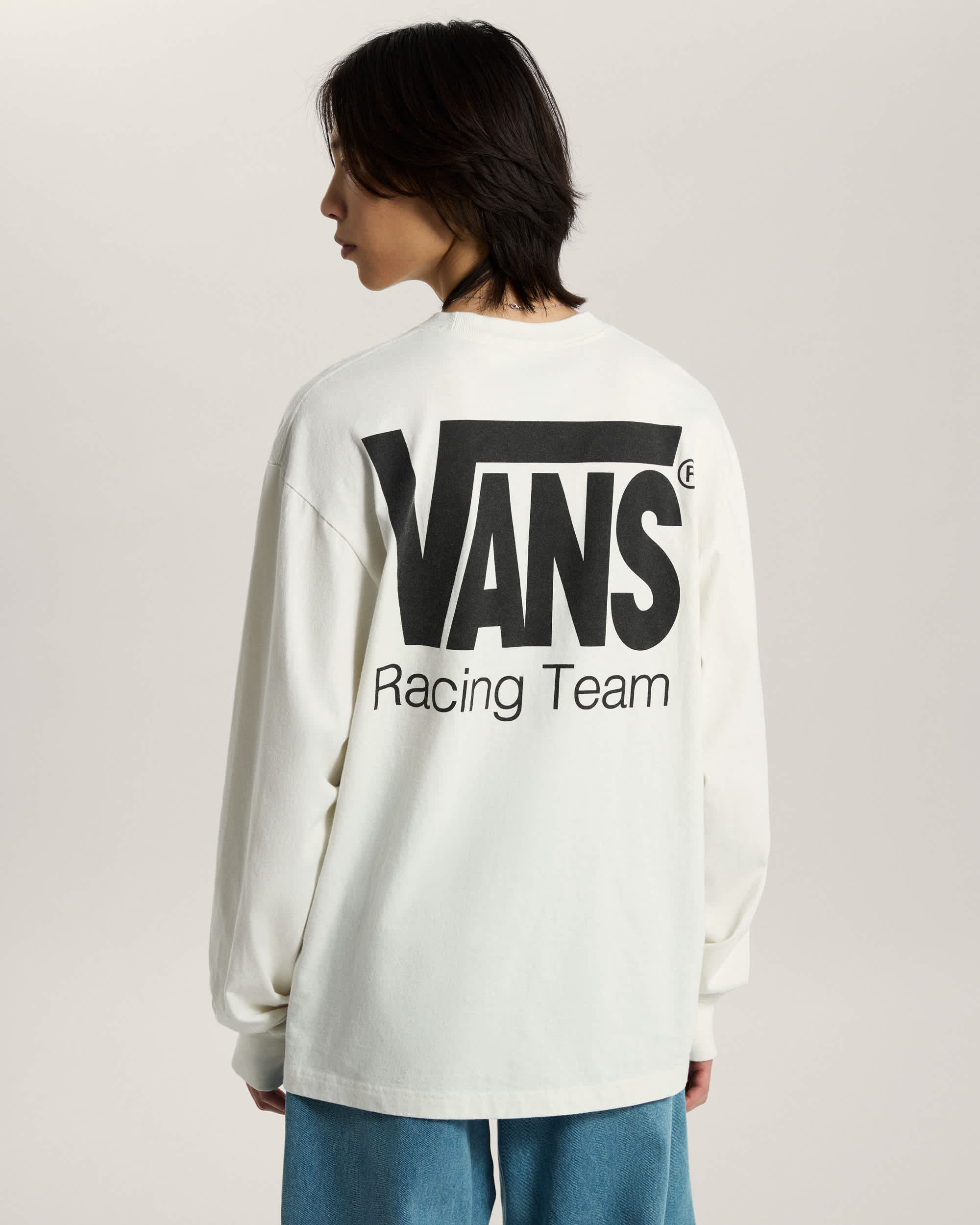Vans Racing Long Sleeve Sweatshirt VANS White ALT3