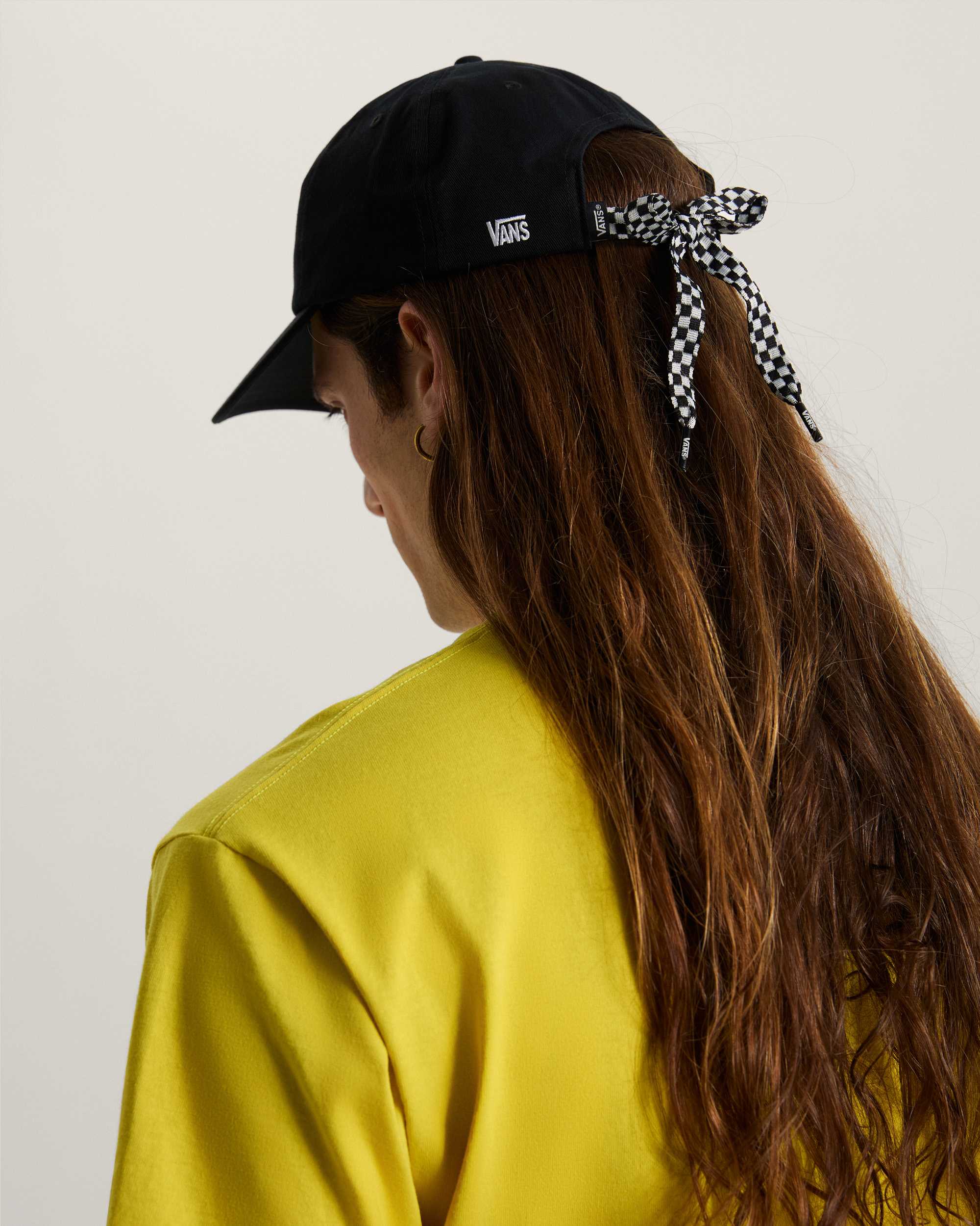 Bow Back Curved Bill Jockey Hat VANS Black ALT3