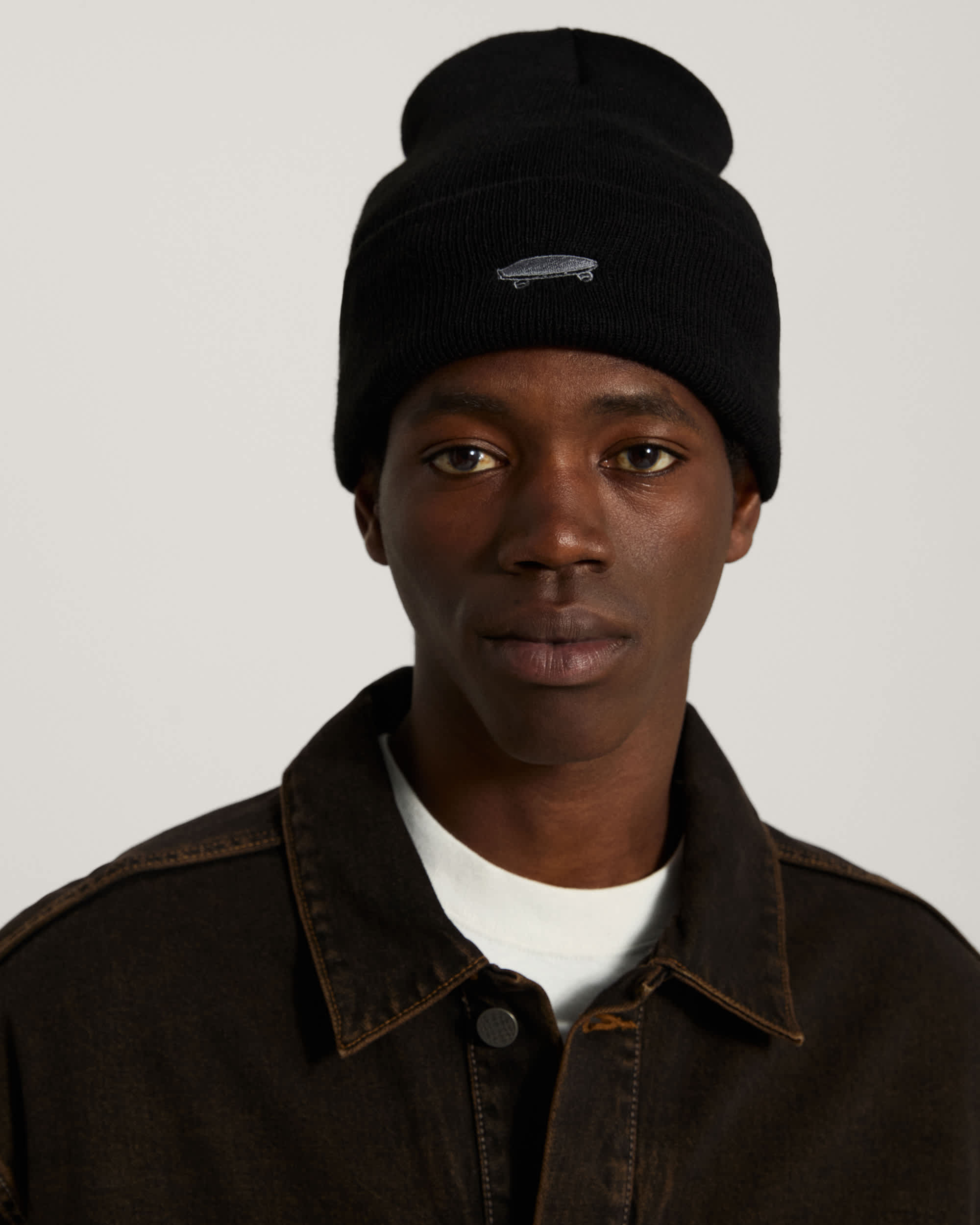 Salton Tall Cuff Beanie Black VANS Noir ALT3