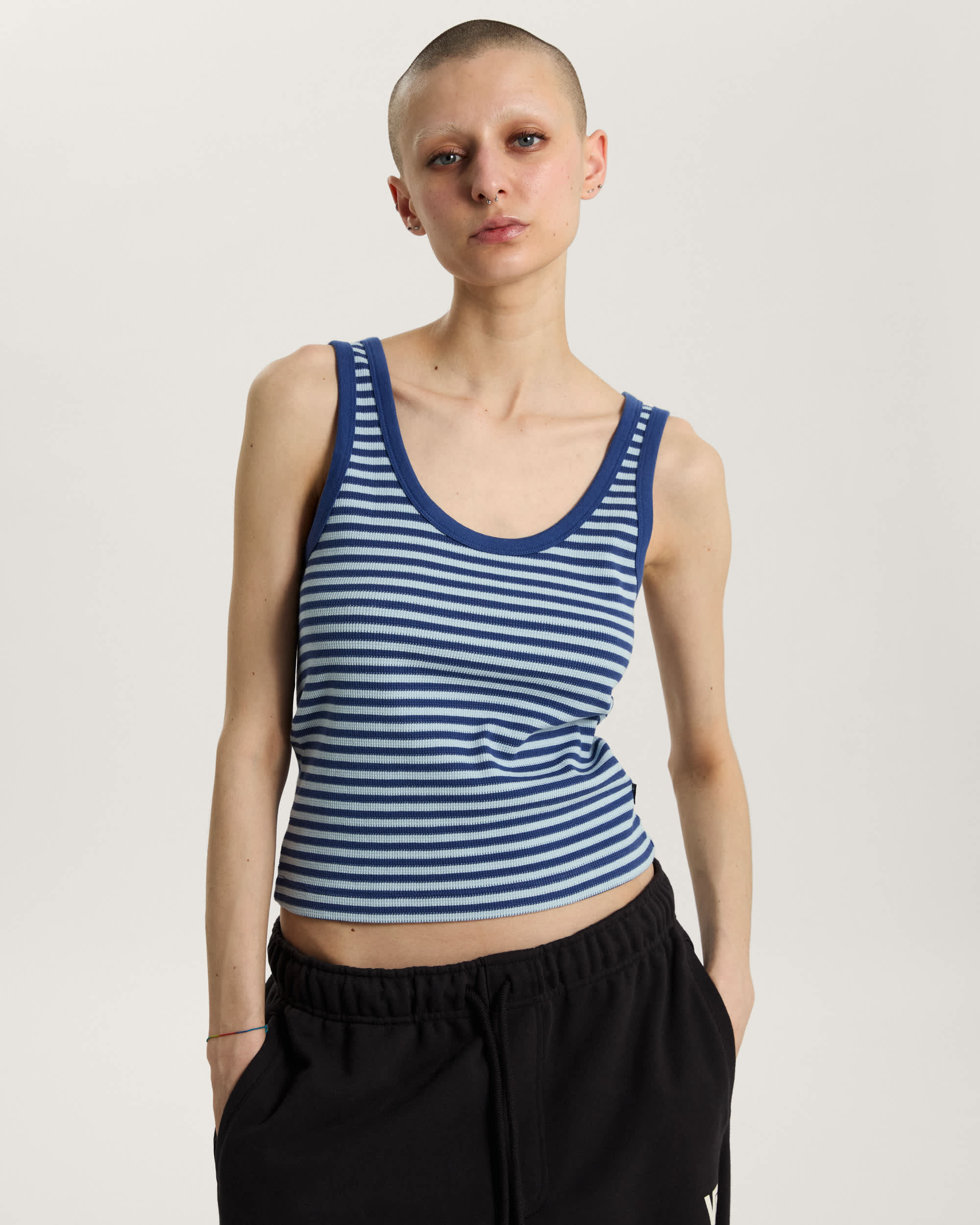 Canotta a righe Lilly VANS Blu ALT2