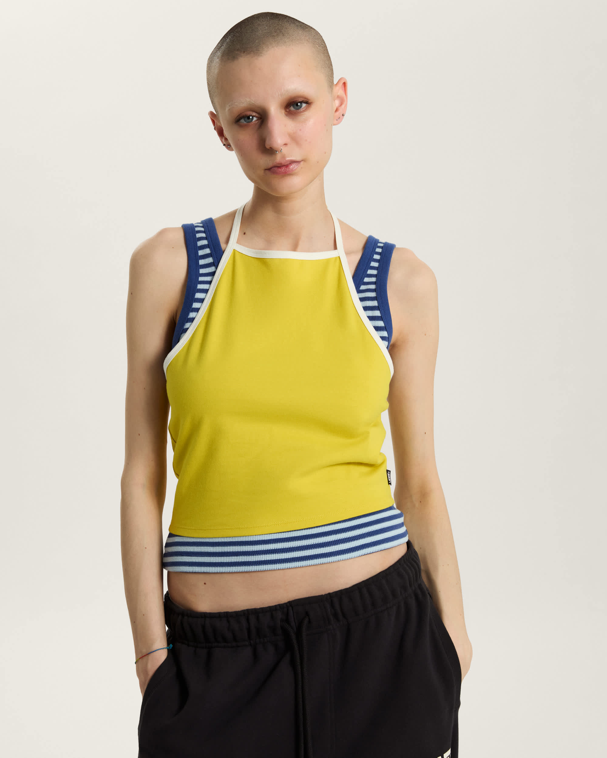 High Neck Halter Dusty Gold VANS Giallo ALT2