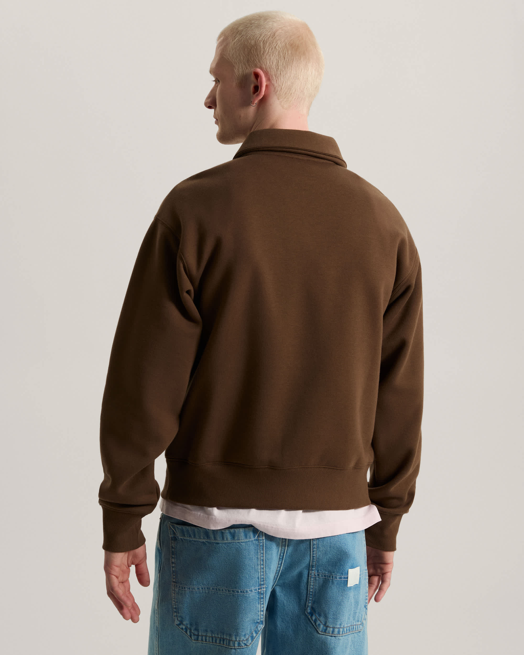 Polo Fleece Pullover VANS Brown ALT3