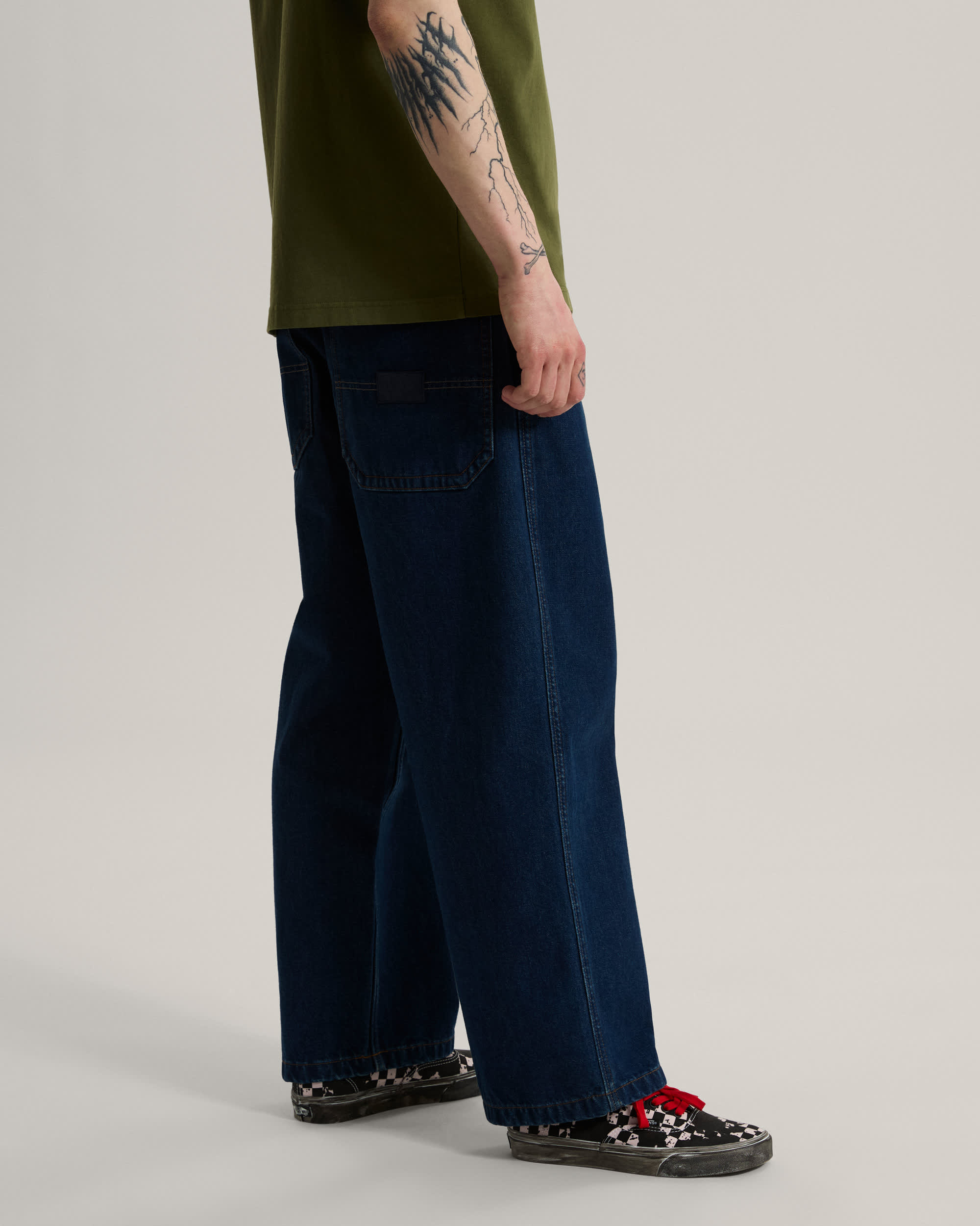 Drill Chore Baggy Carpenter Pant Dark Rinse VANS Blue ALT4