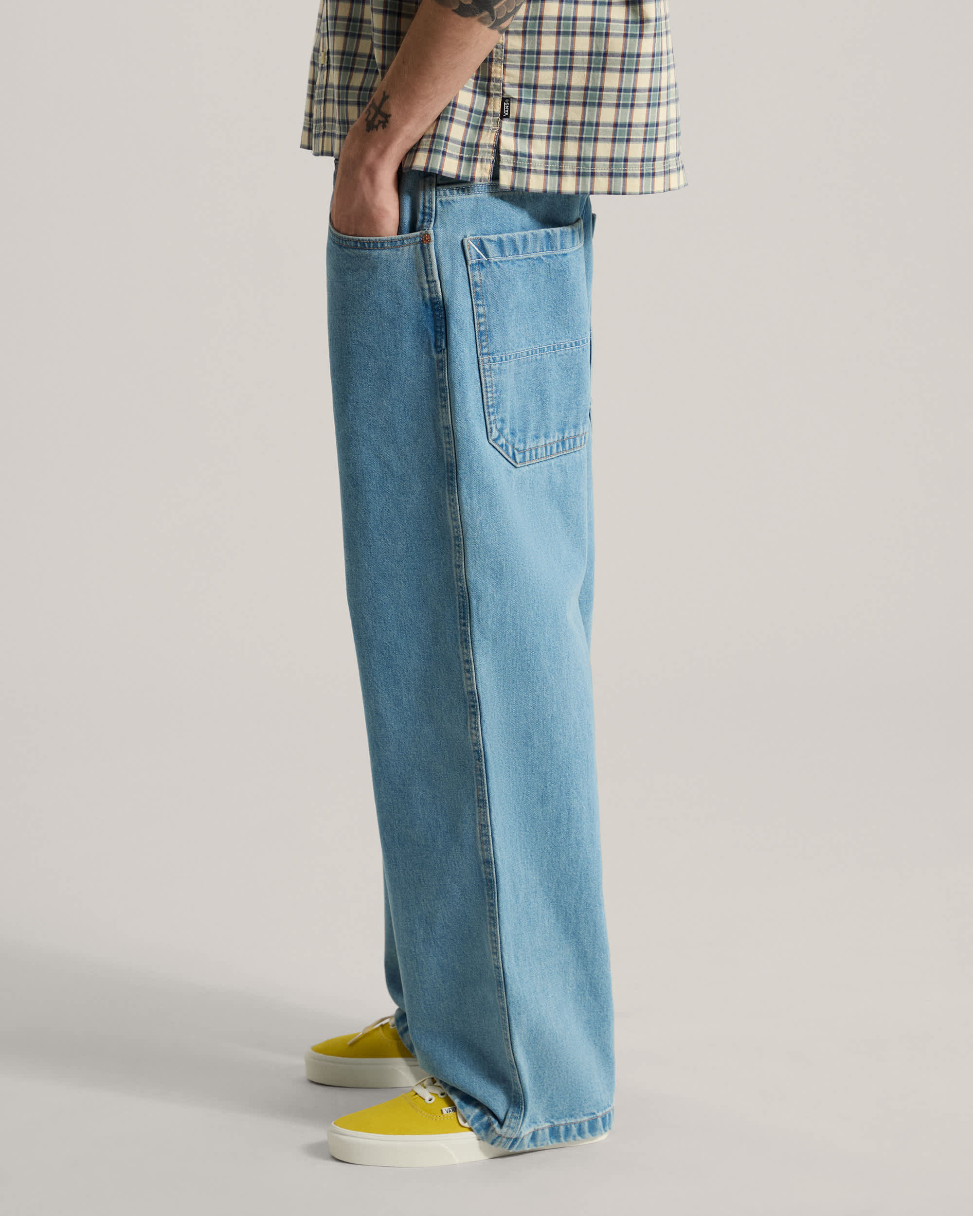 Drill Chore Baggy Carpenter Pant LIGHT STONEWASH VANS Bleu ALT4