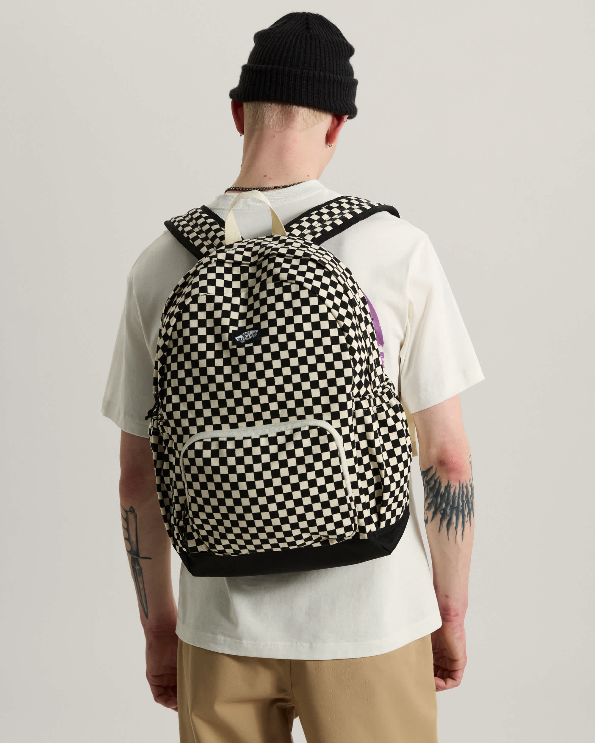 Sac  dos Junior New Skool VANS BlancNoir ALT7