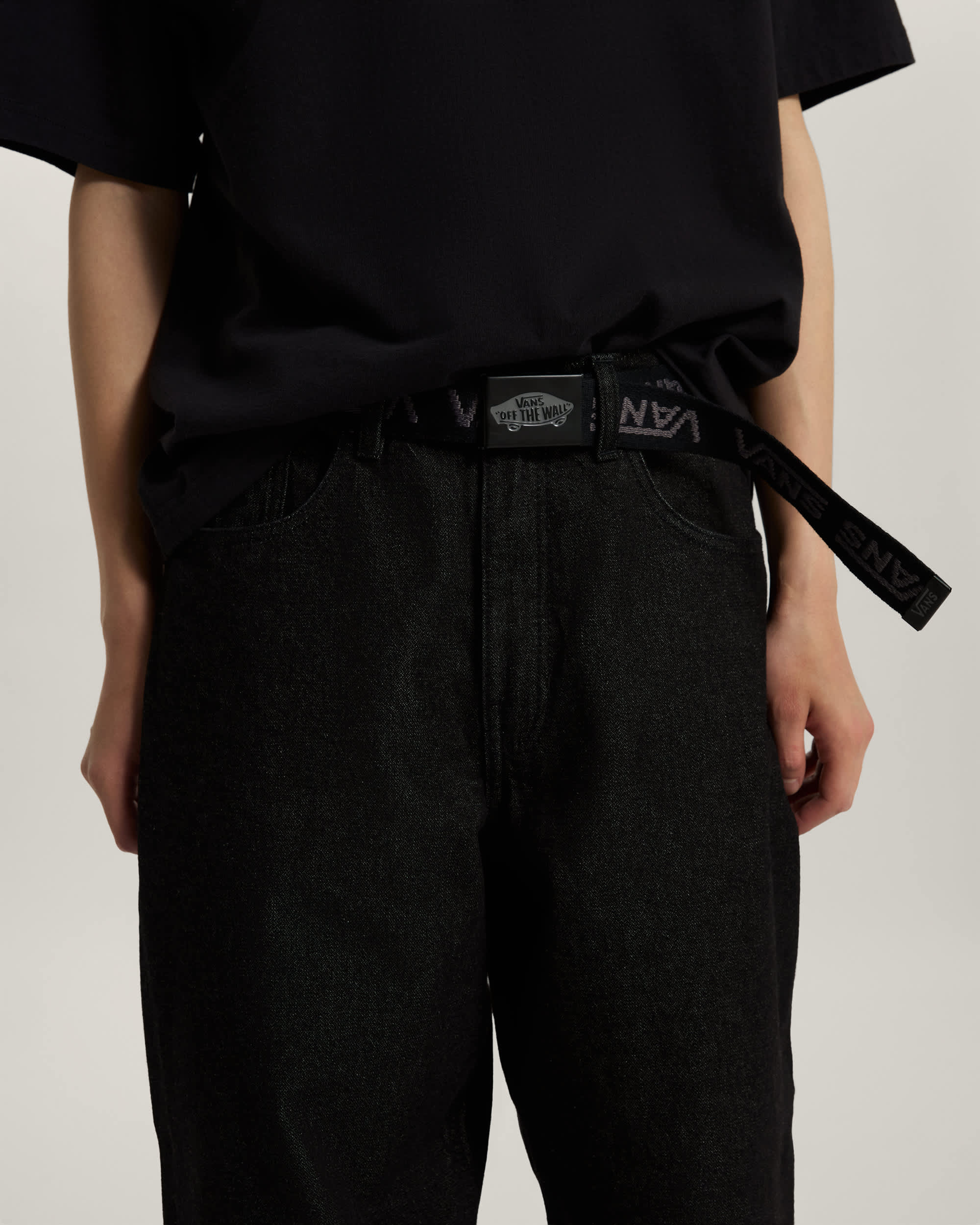 Drop V Web Belt Black VANS Noir ALT3
