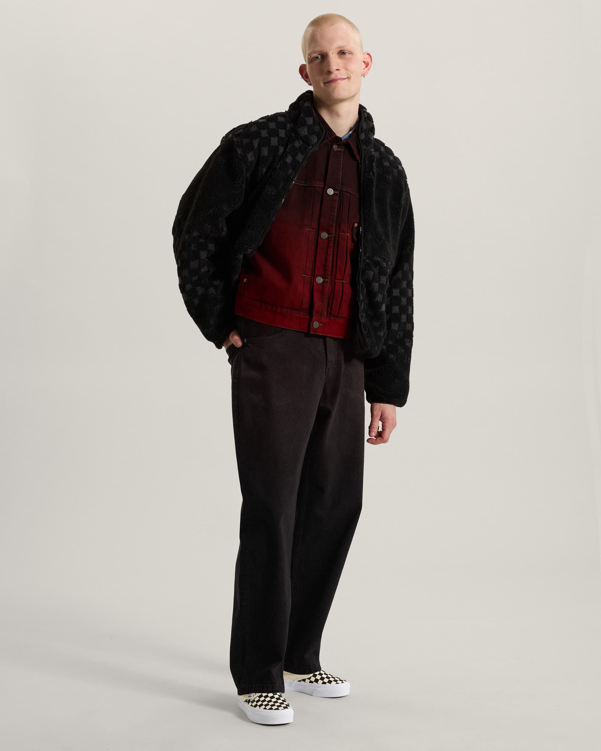 Nights High Pile Jacket Black VANS Noir ALT5